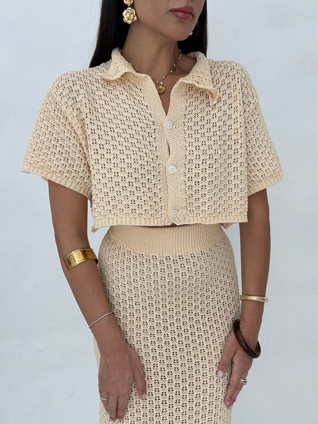 Coordinato ‘CROCHET’ Beige