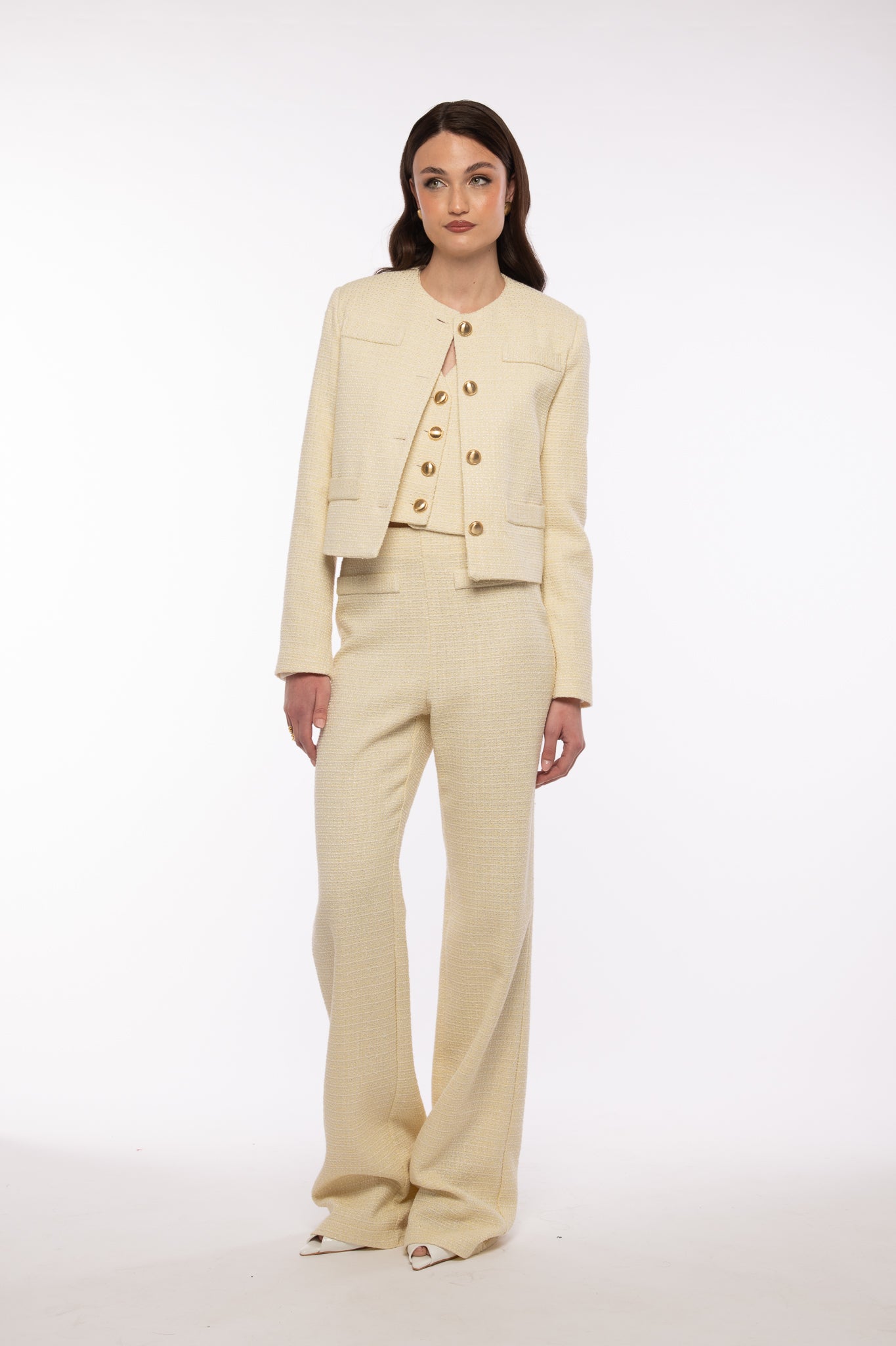 Pantalone ‘TWEED’ 3&33’ Giallo