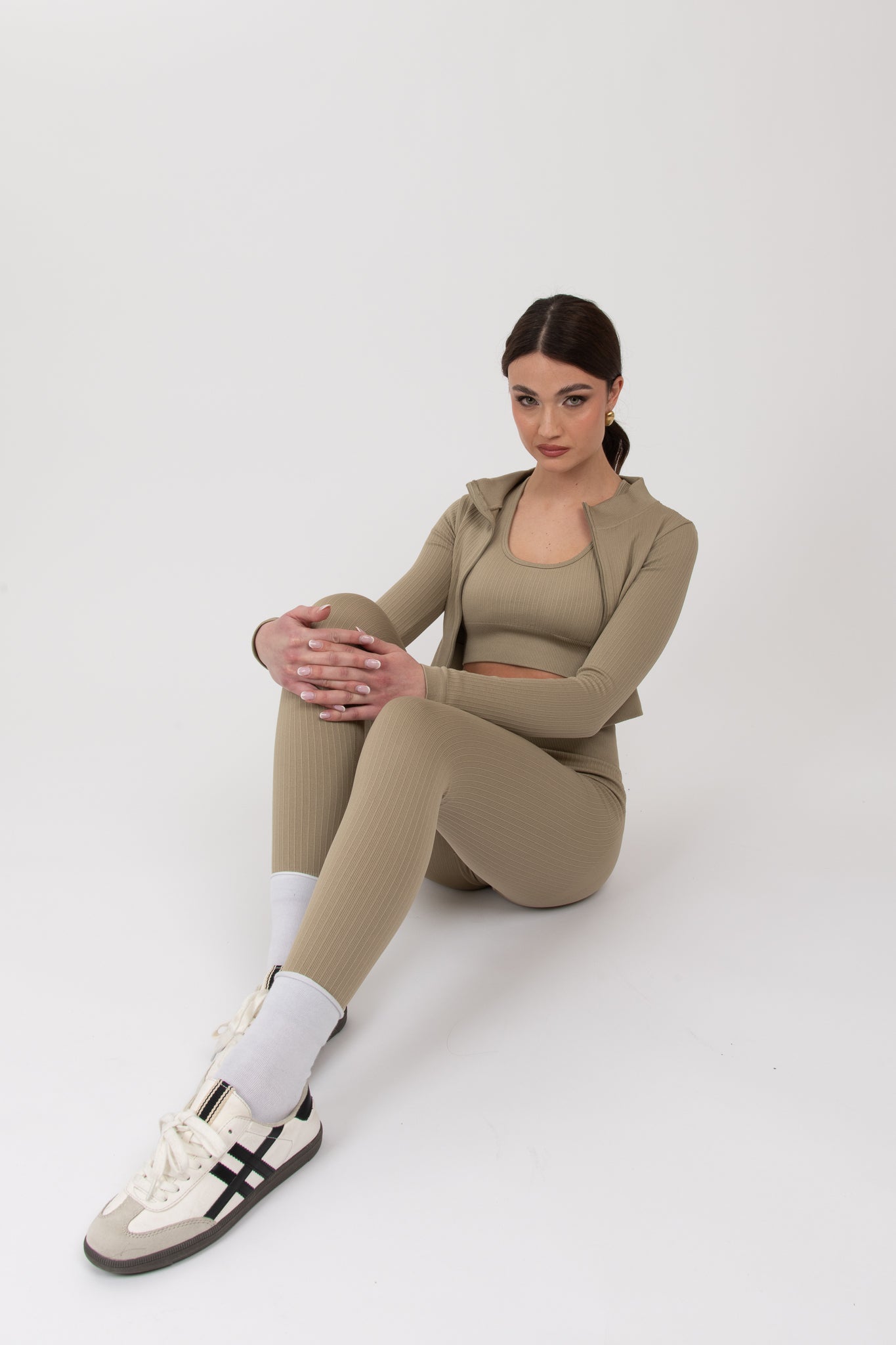 Coordinato ‘GYM’ TRE PEZZI Fango