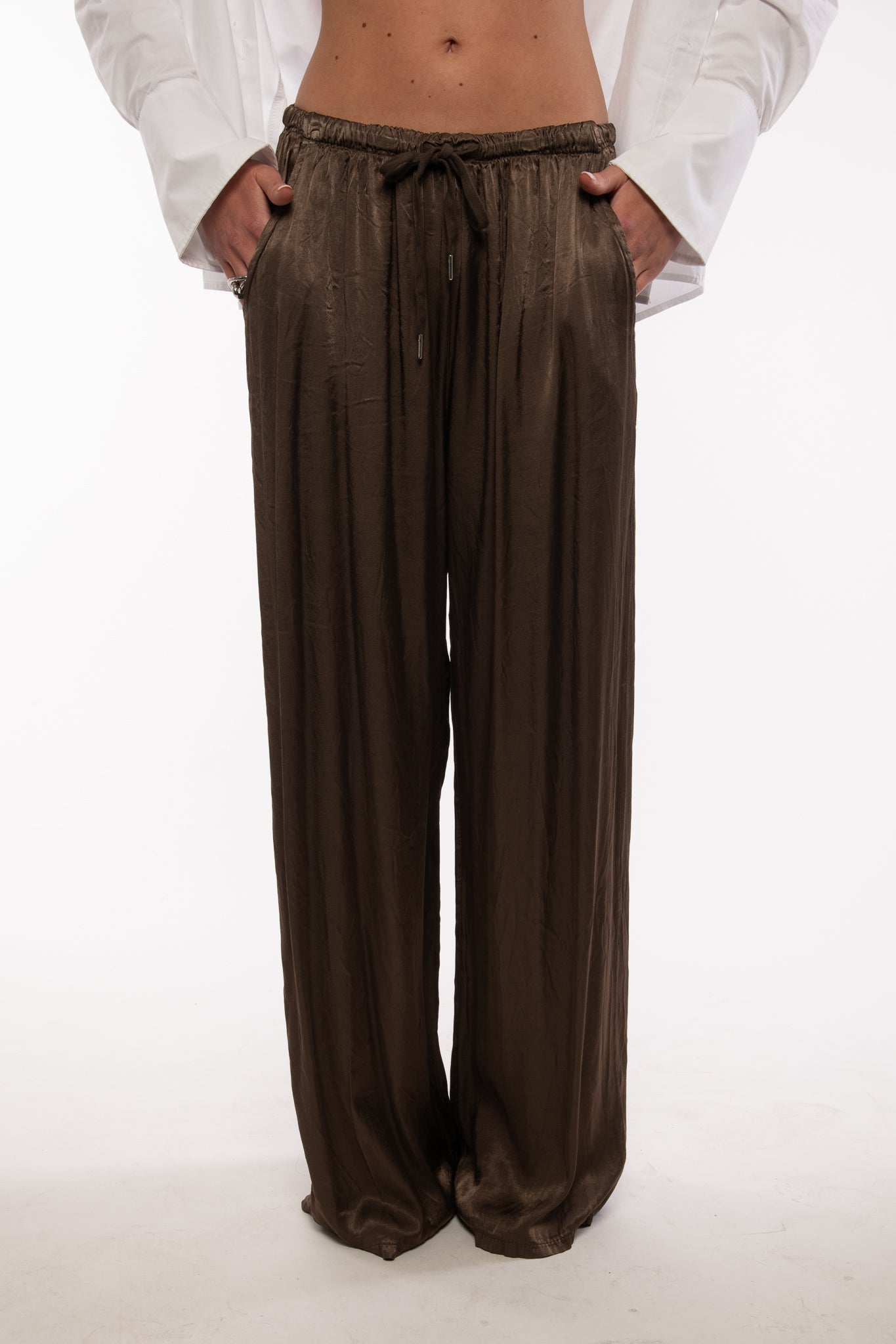 Pantalone ‘LAMINATO’ Cacao