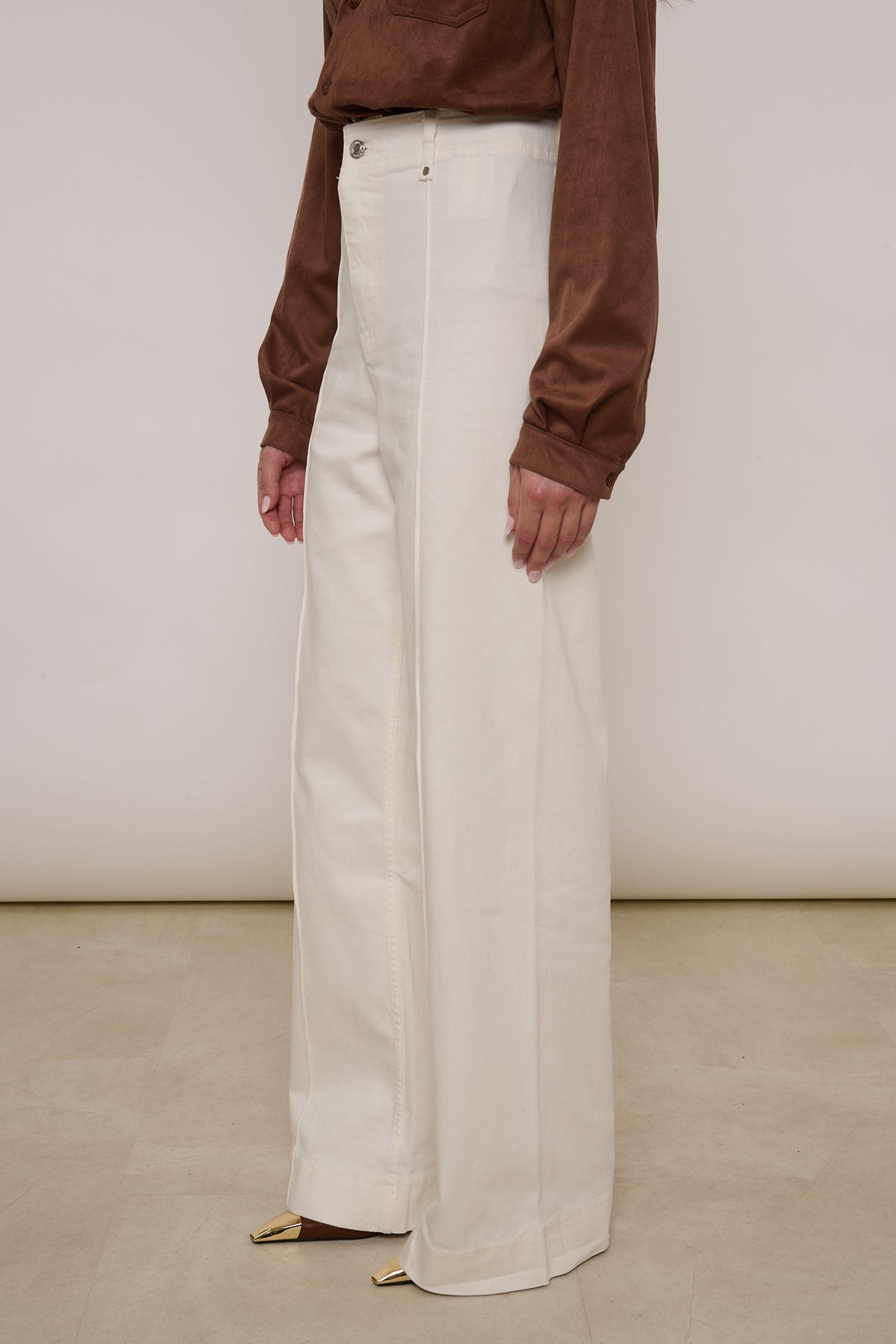 Jeans ‘CUCITURE CENTRALI’ Bianco