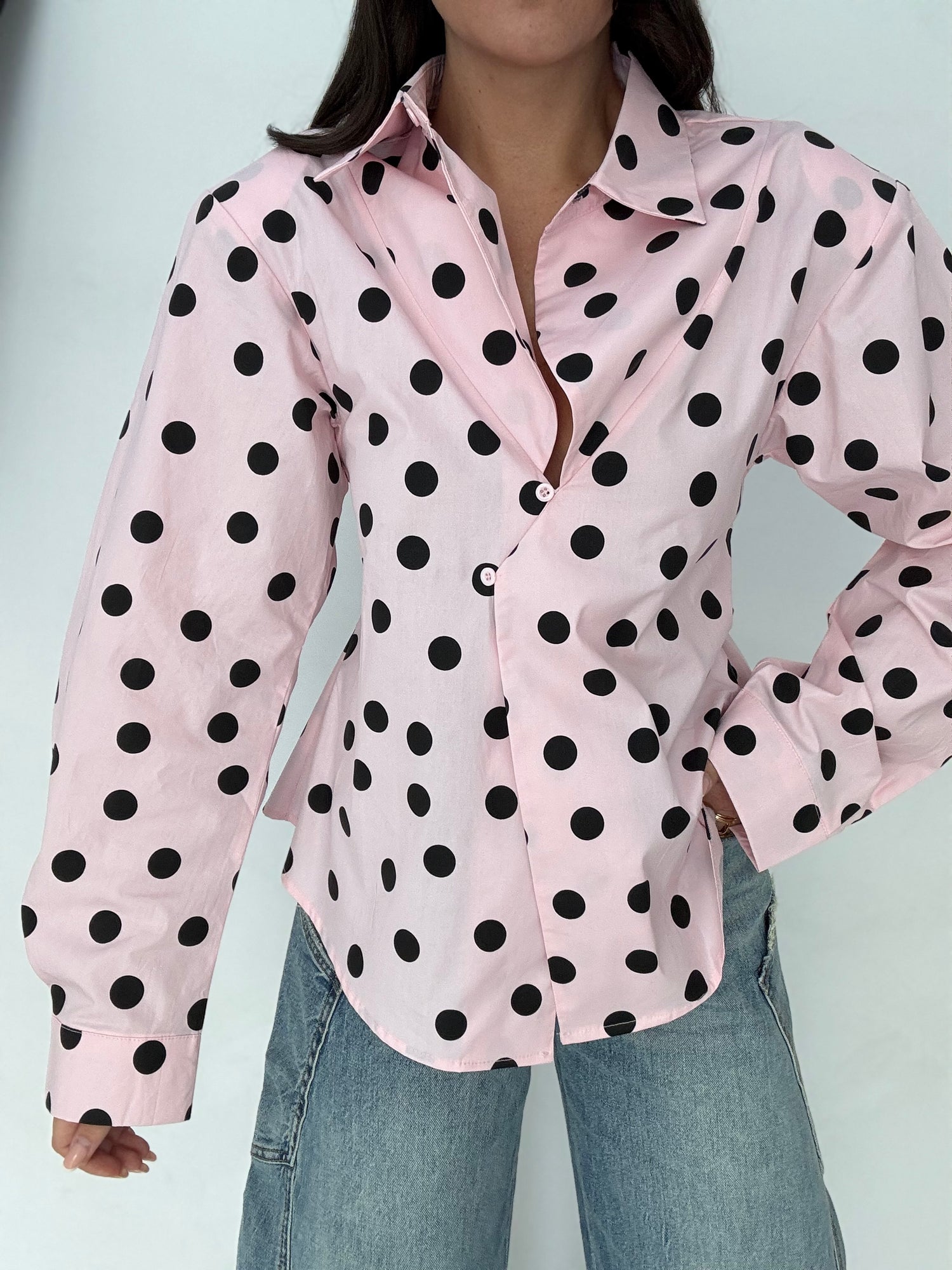 Camicia ‘POIS’ Avvitata Rosa