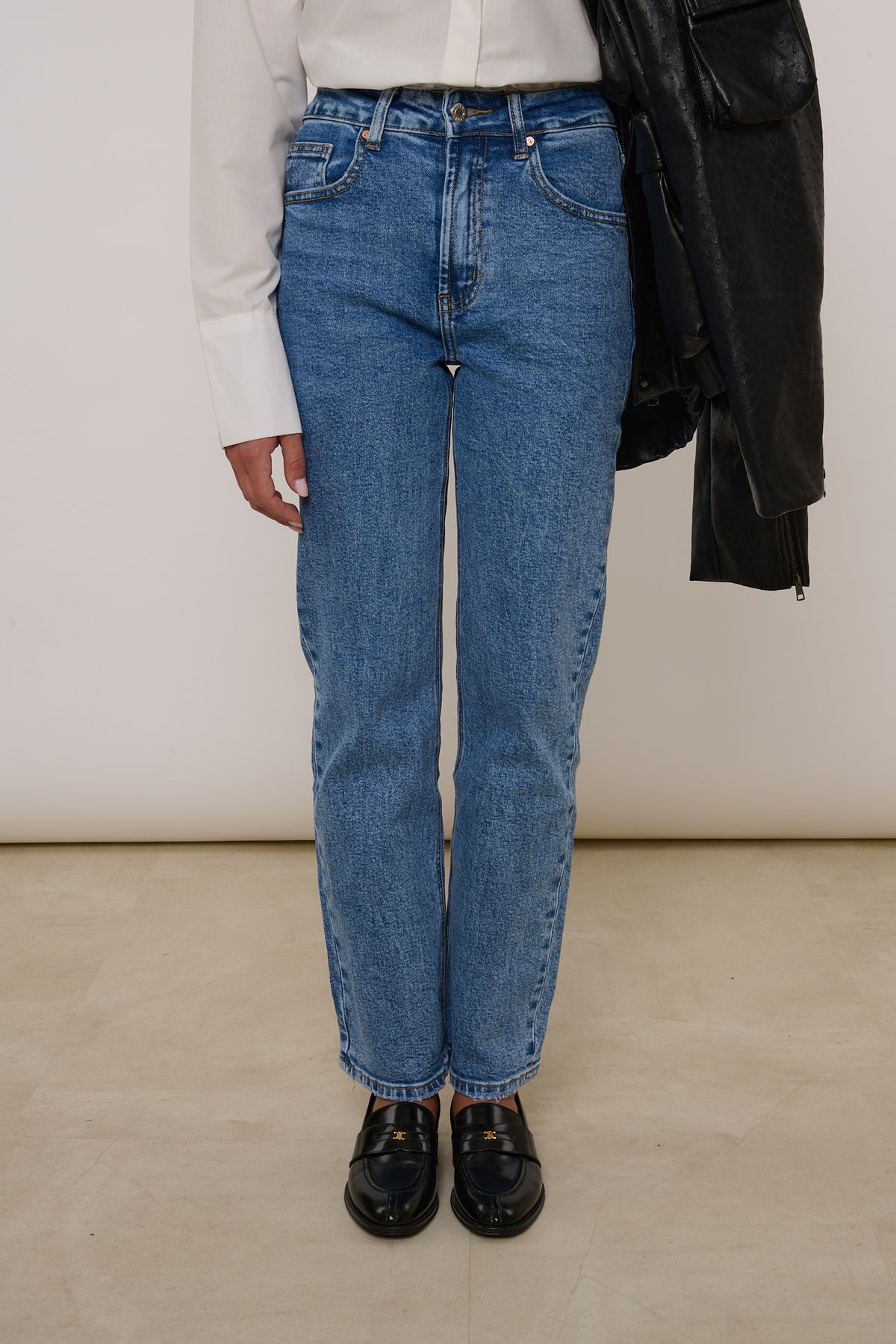 Jeans ‘GAMBA DRITTA’ Denim Medio