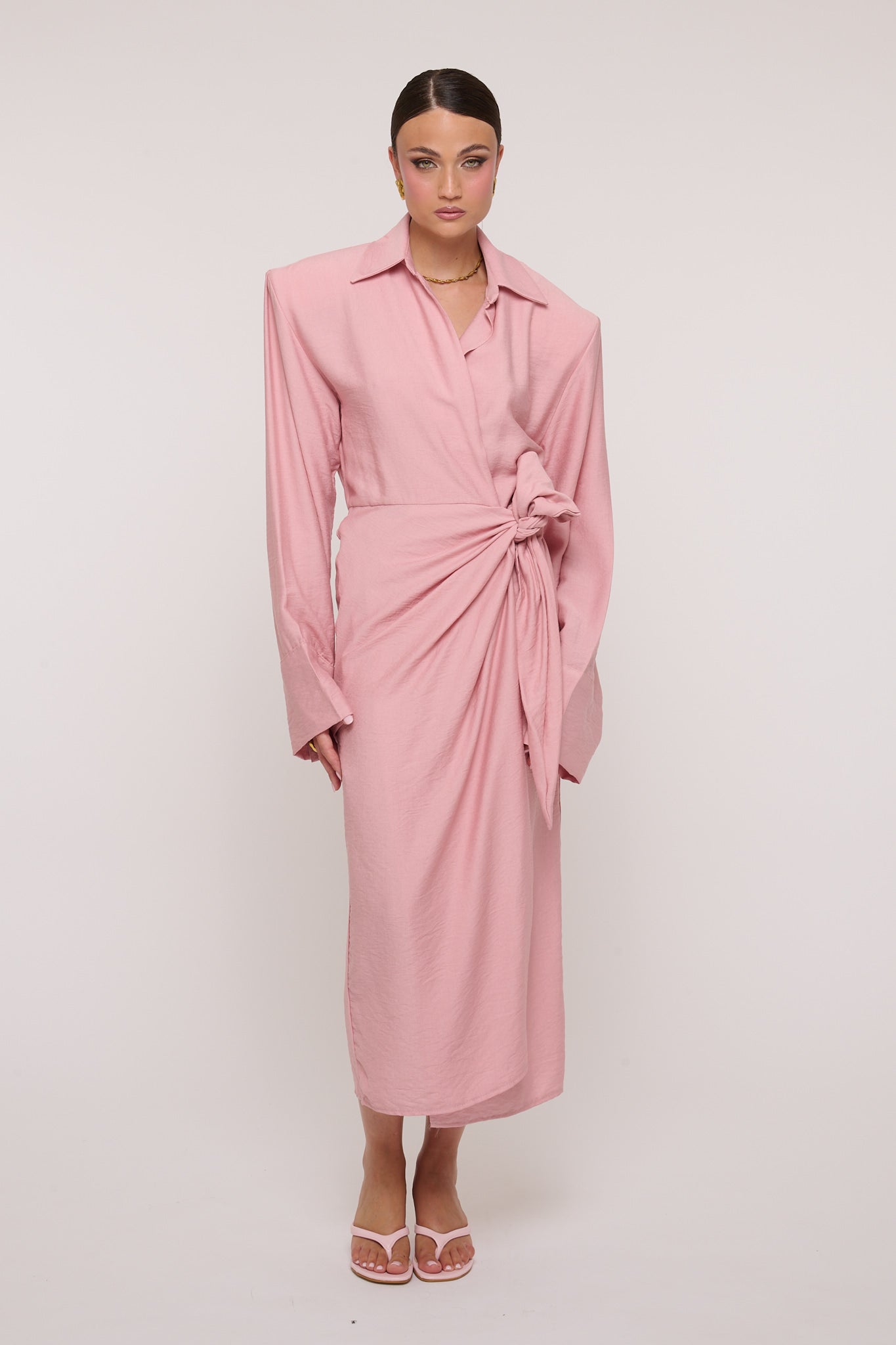 Abito ‘PORTAFOGLIO’ Maxi Spallina Rosa