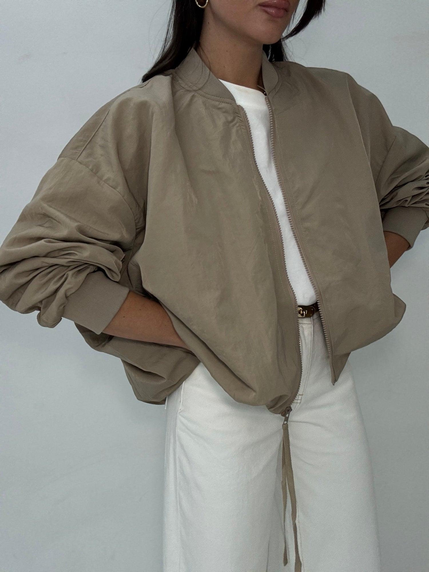 Bomber ‘OVER SIZE’ Beige