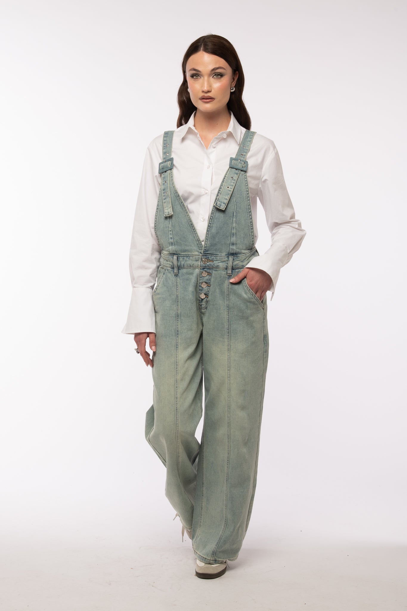 Salopette ‘TRIANGLE’ Denim Chiaro