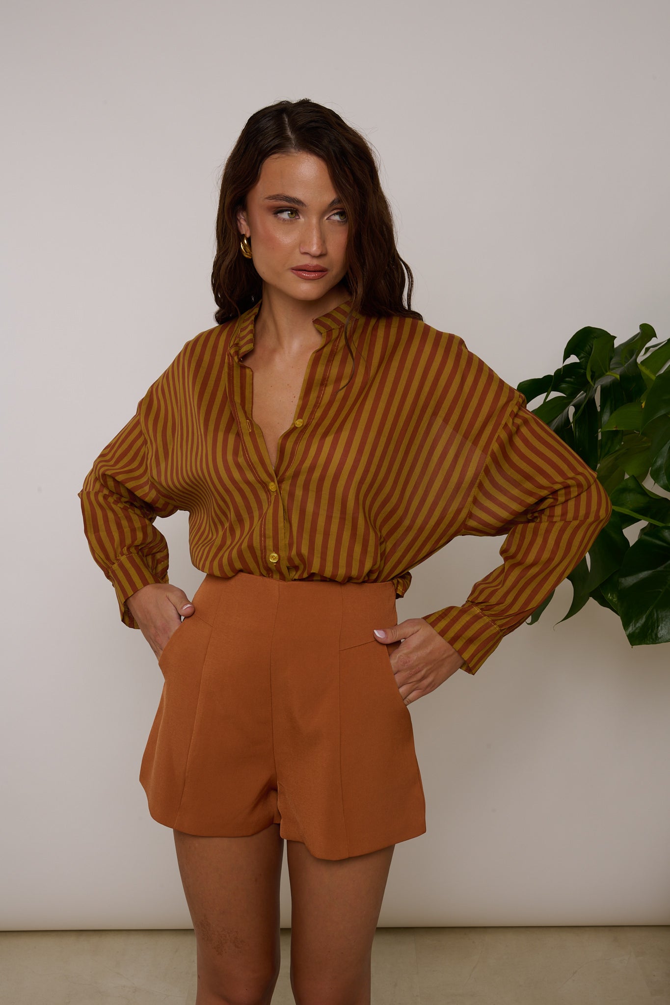 Pantaloncino ‘STRUTTURATO’ Rame