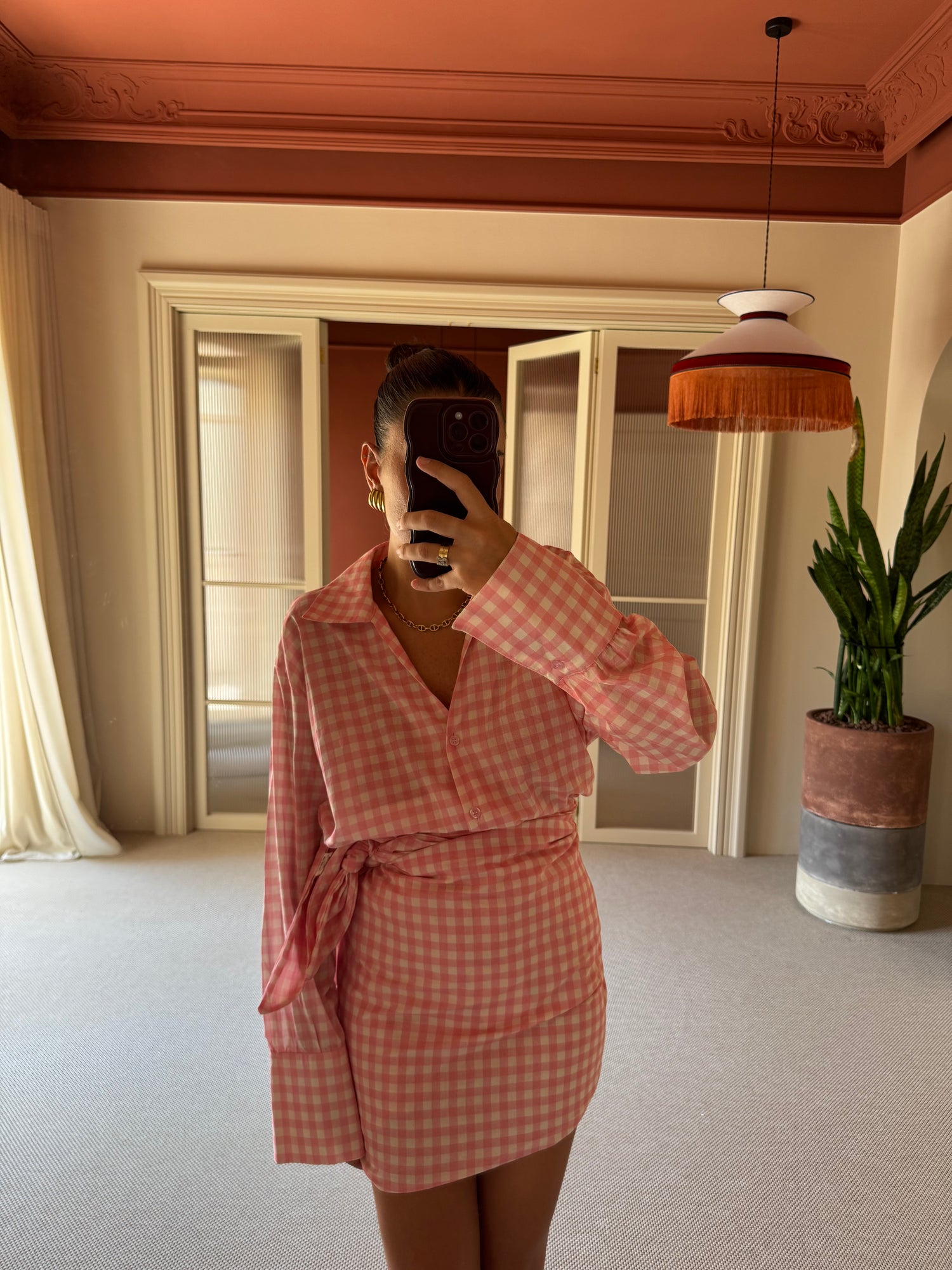 Coordinato ‘QUADRETTI’ Rosa
