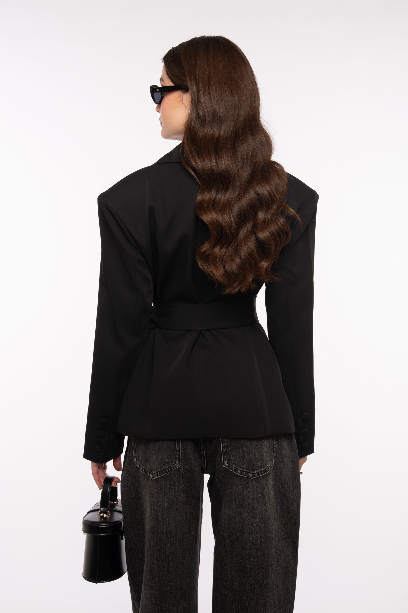 Blazer ‘LA VIA’ due bottoni Nero