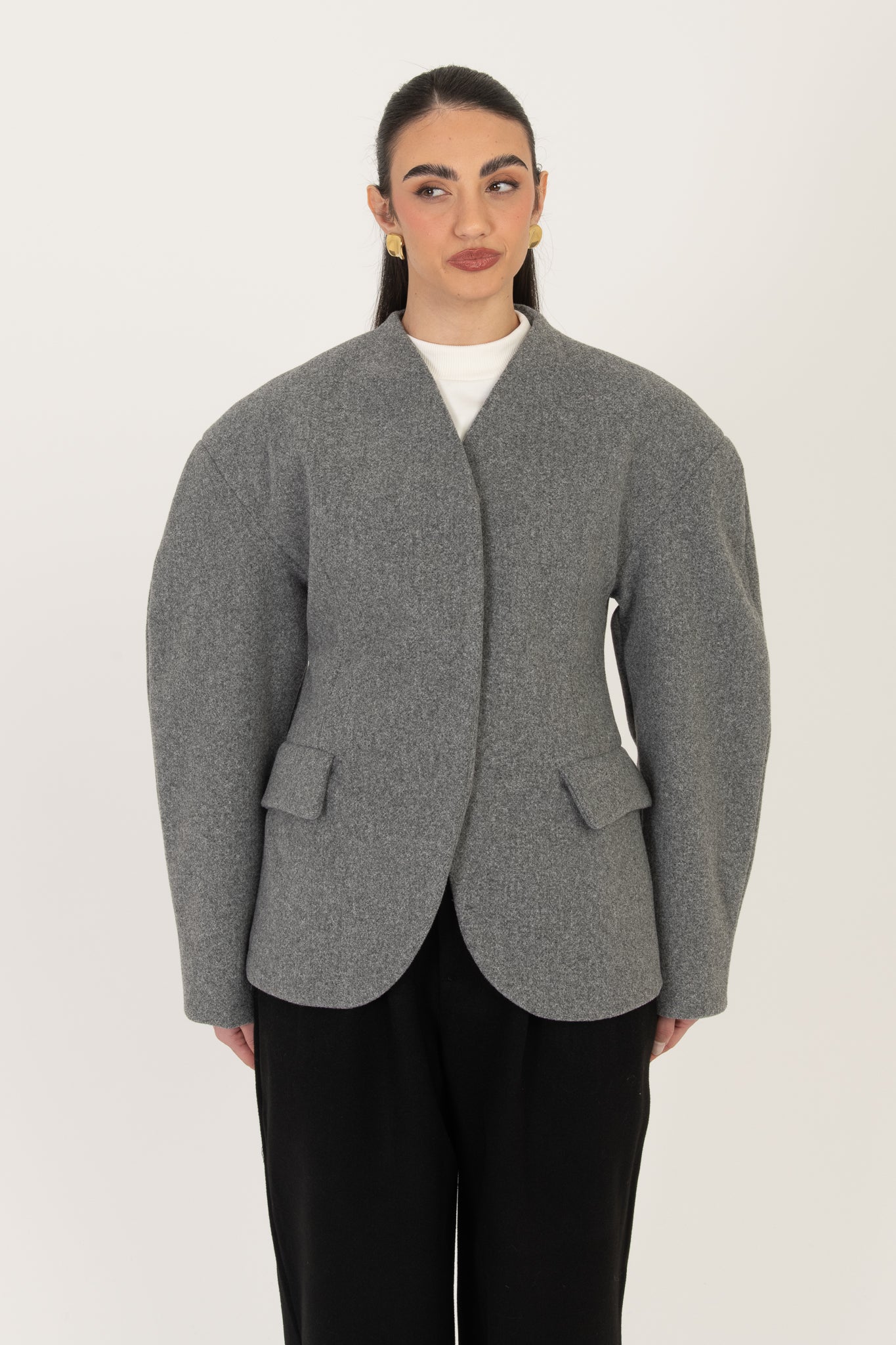 Blazer/Cappotto ‘AVVITATO’ BY LUMINA Grigio