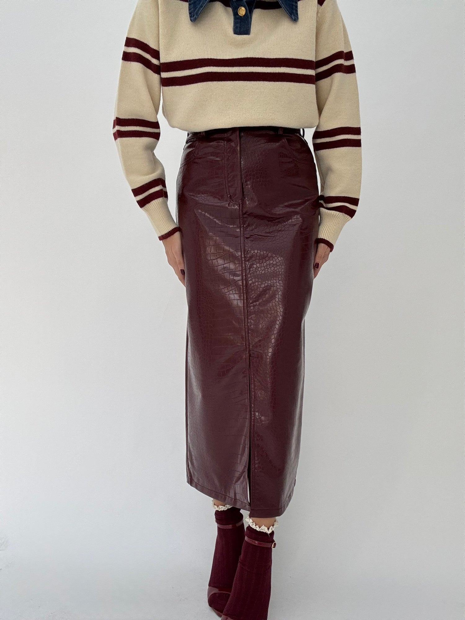 Gonna ‘COCCO LONGUETTE’ Bordeaux