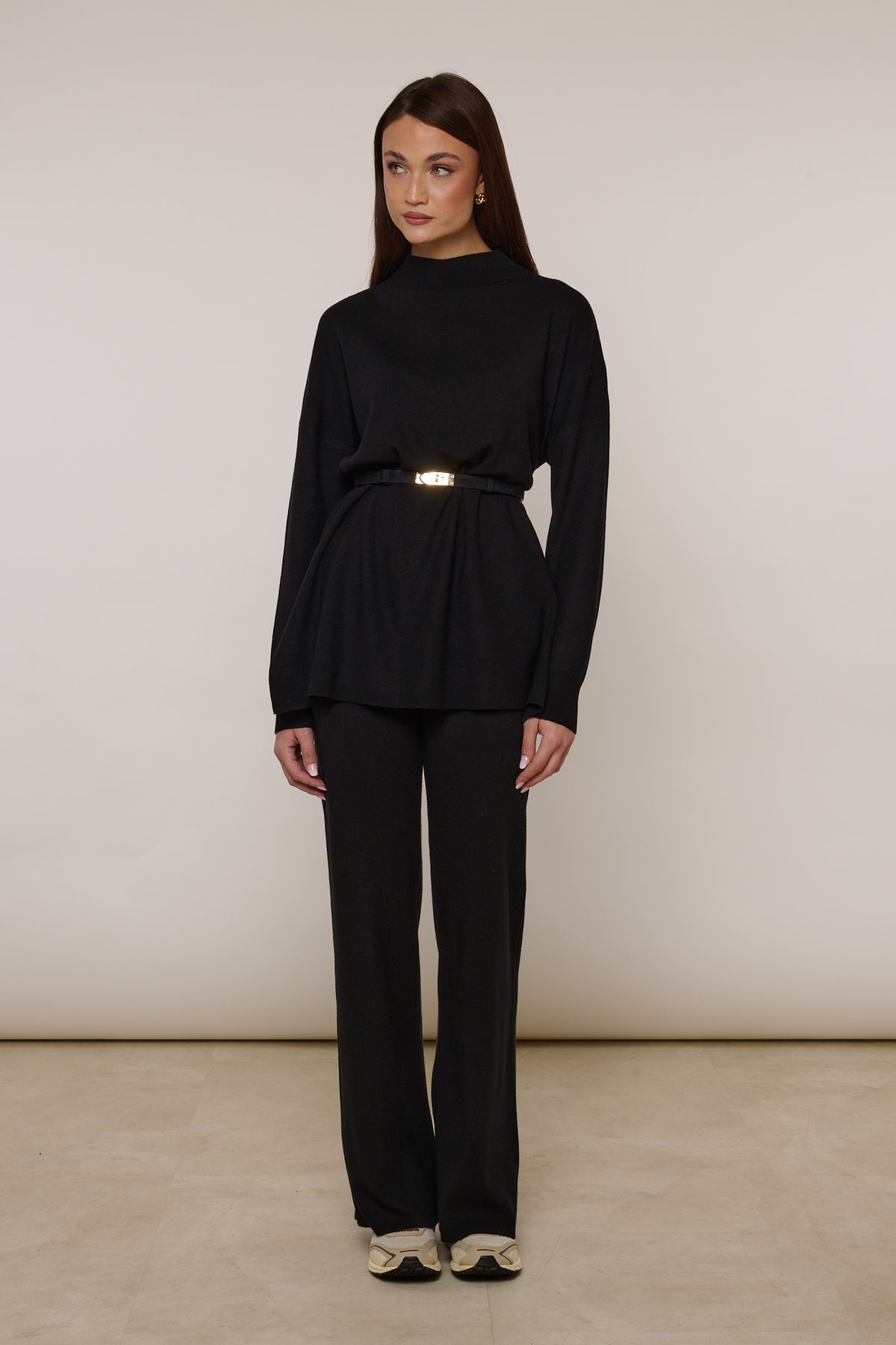 Coordinato ‘LANA RASATA’ Nero