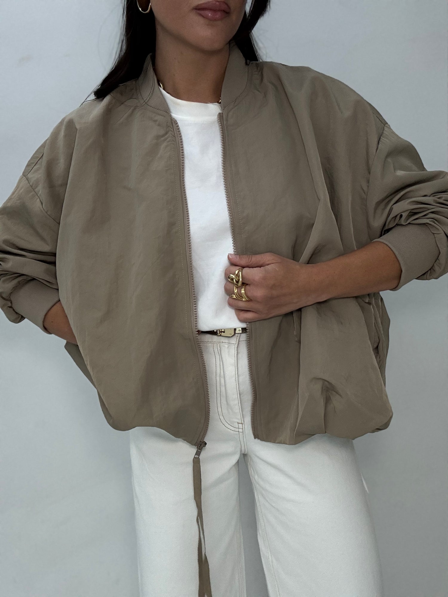 Bomber ‘OVER SIZE’ Beige