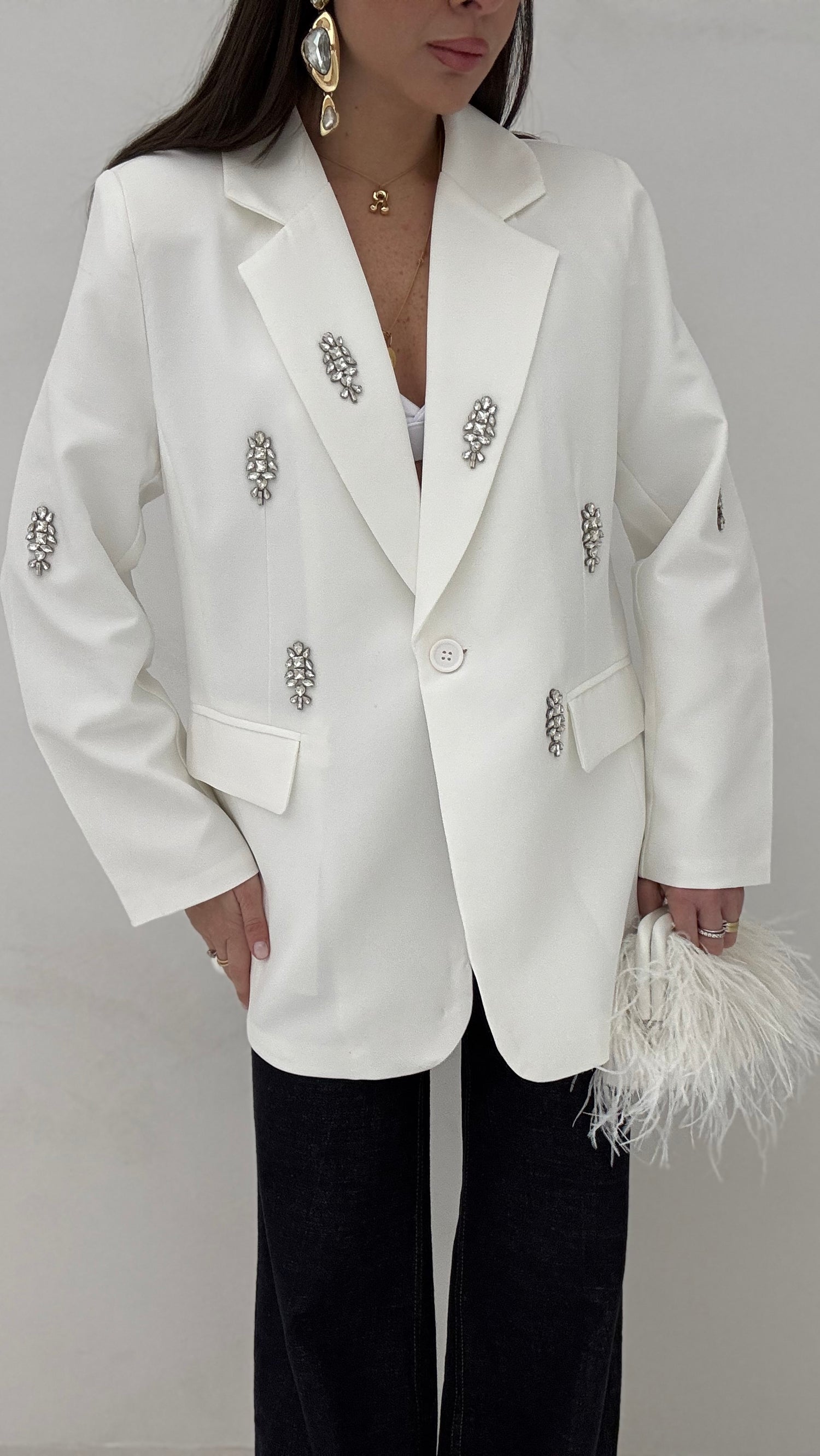 Blazer ‘DIAMONDS’ Bianco