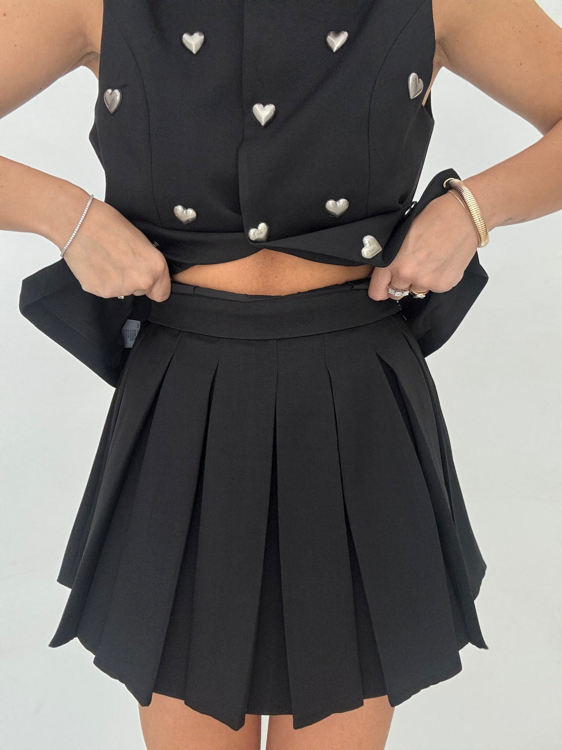 Coordinato ‘CUORI ’ Nero