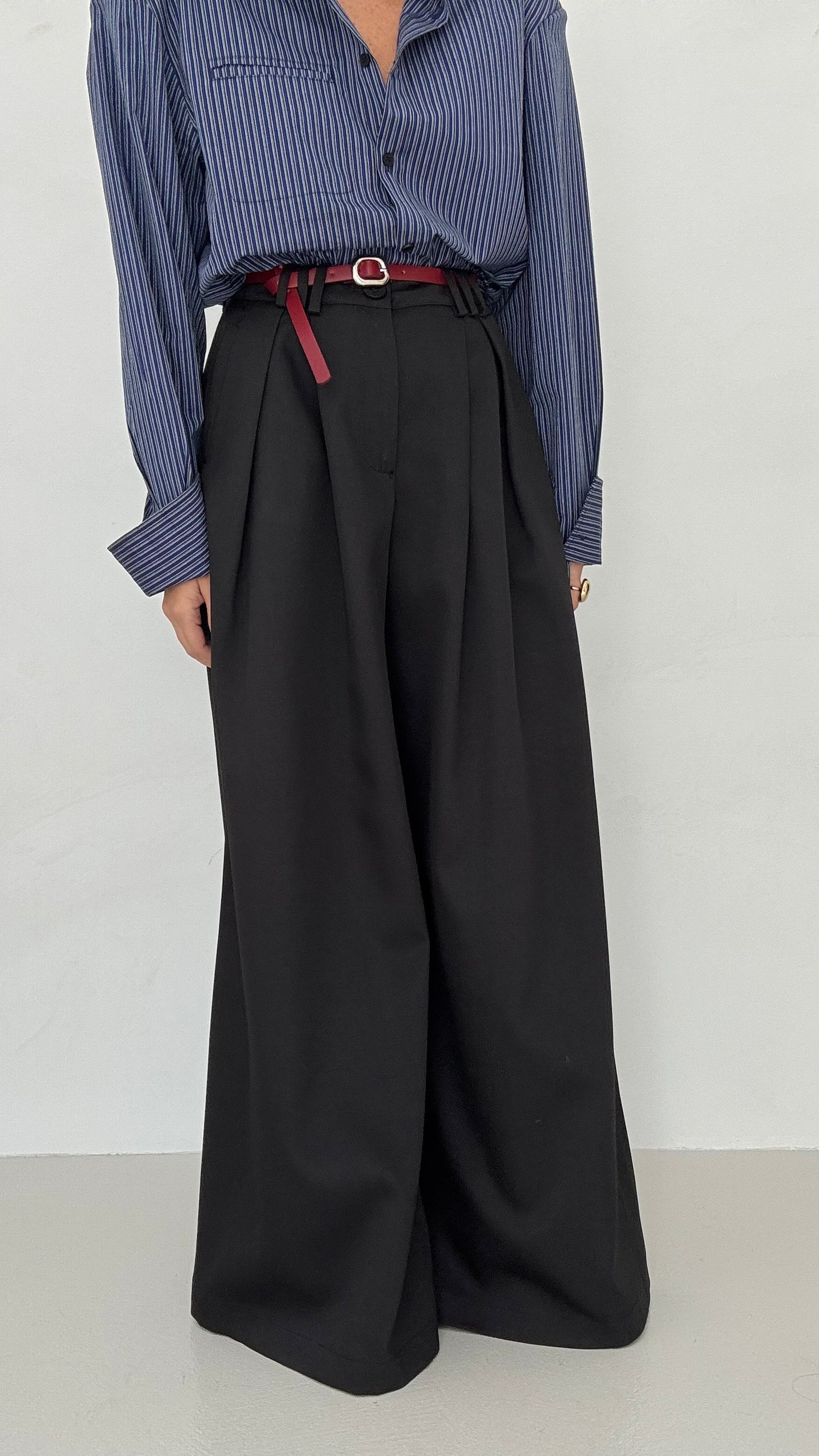 Pantalone ‘MOOD MAN’ con cintura Nero