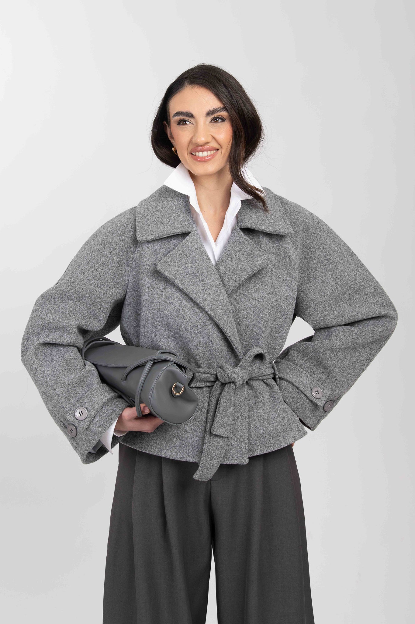 Cappotto ‘CORTO 3&33’ Grigio