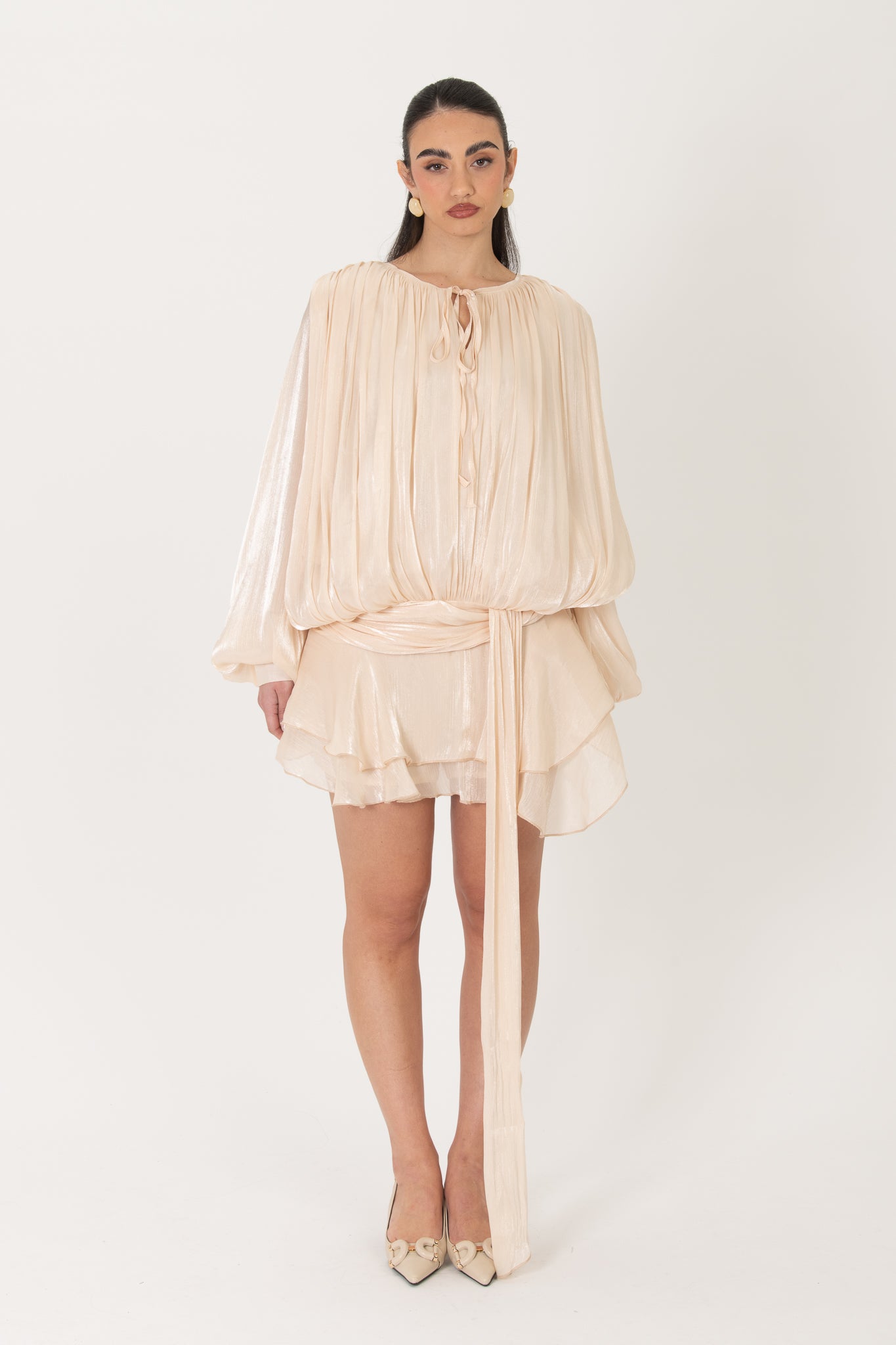 Abito ‘CHIFFON CON COULOTTE’ Panna