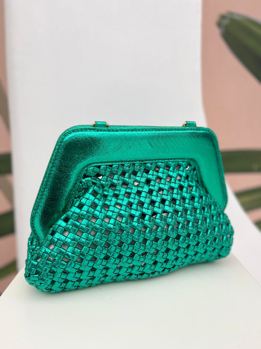 Pochette ‘MERCI’ Verde smeraldo