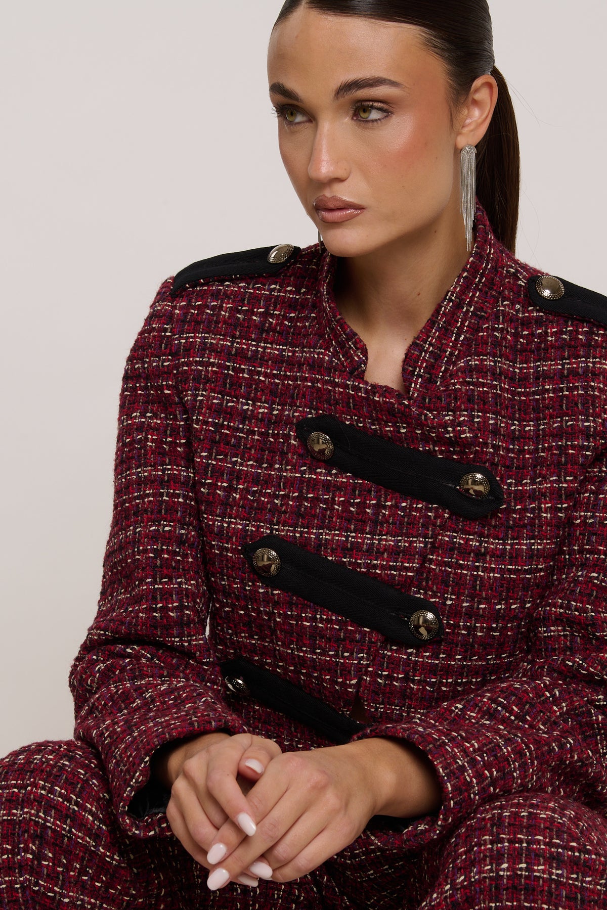 Giacca ‘TWEED’ By Lumina Bordeaux