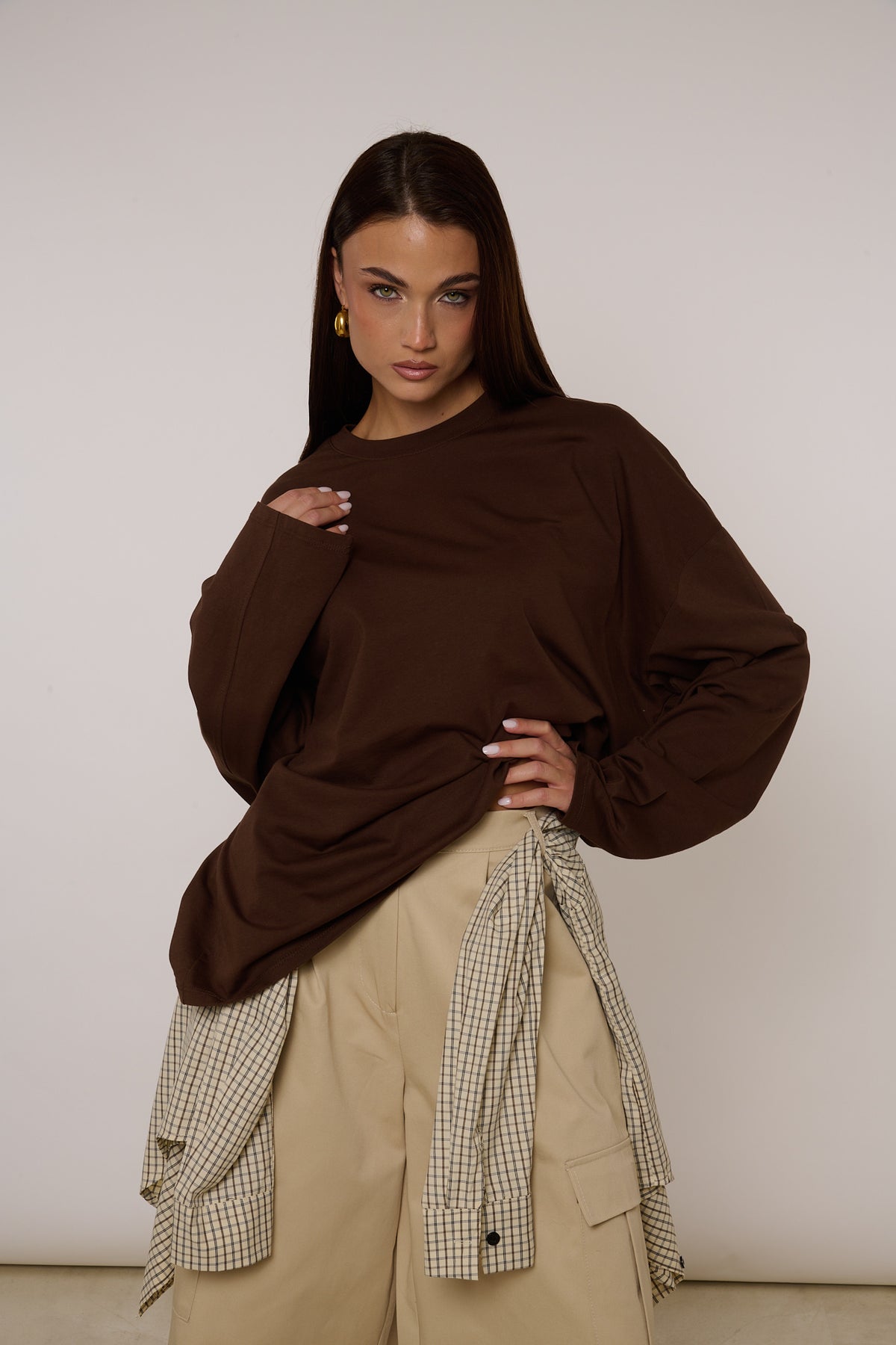Maglia ‘OVERSIZE’ 100% COTONE By Lumina Cacao