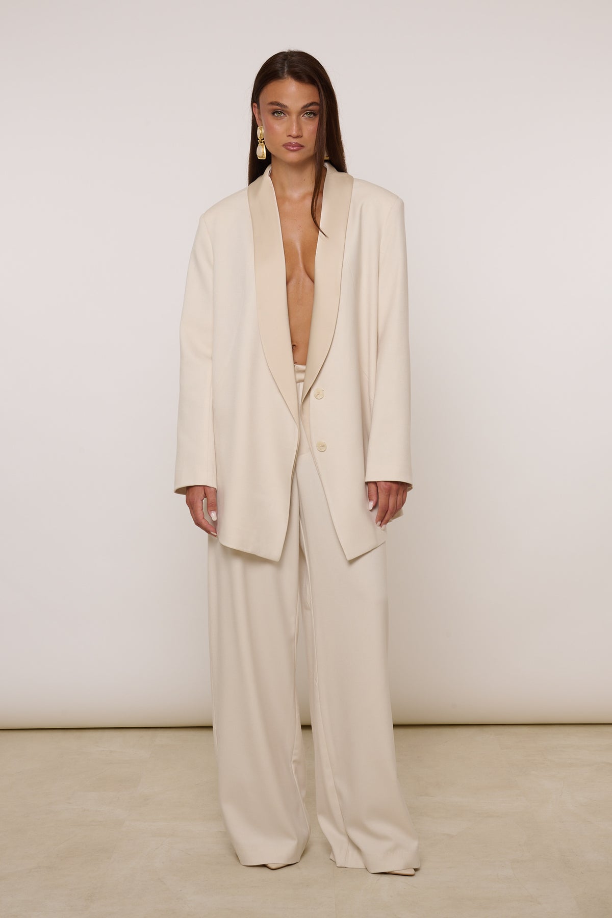Pantalone ‘INSERTI IN RASO’ By Lumina Panna