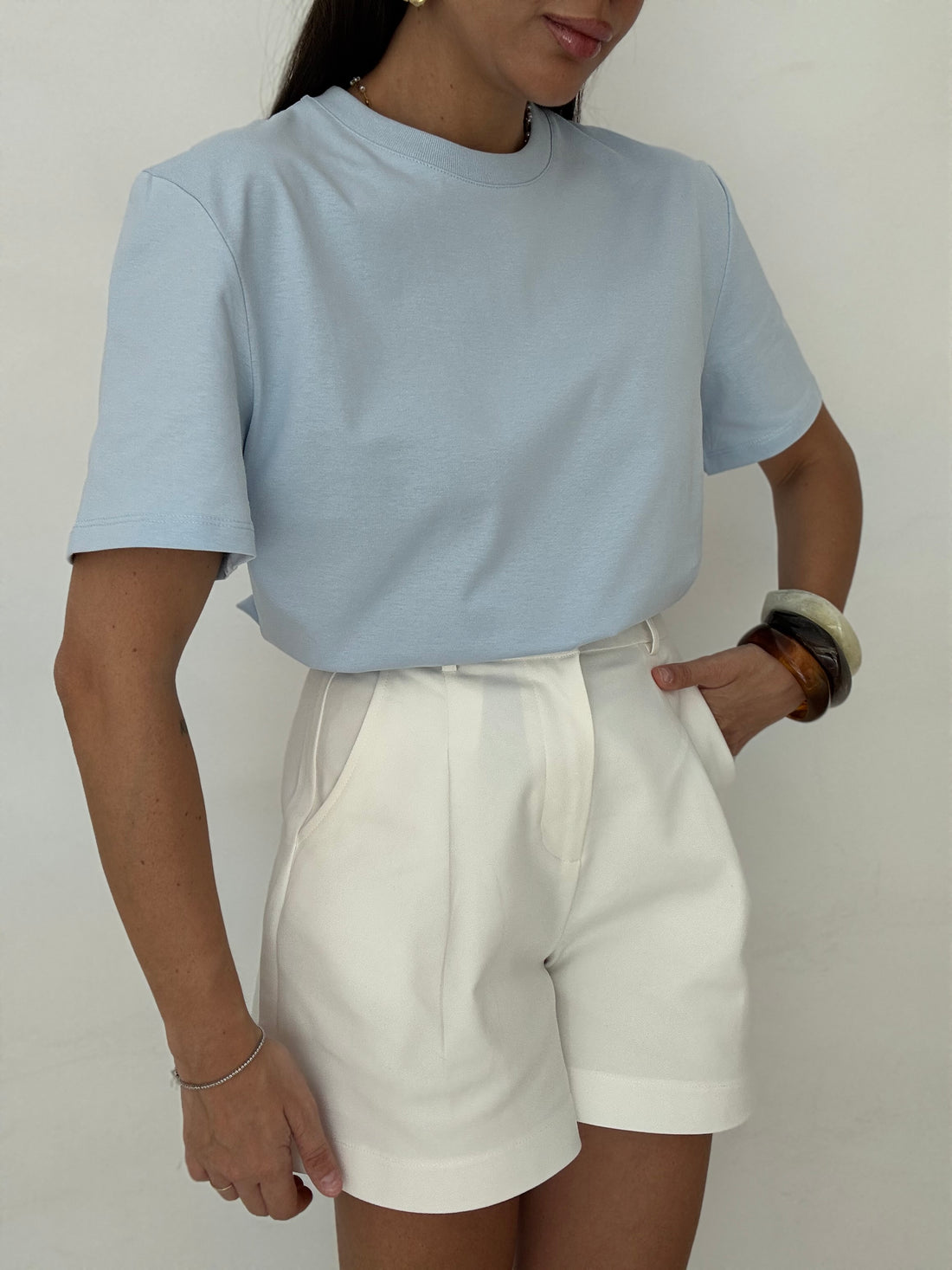 T-shirt basic ‘100 %COTONE’ by Lumina Azzurra
