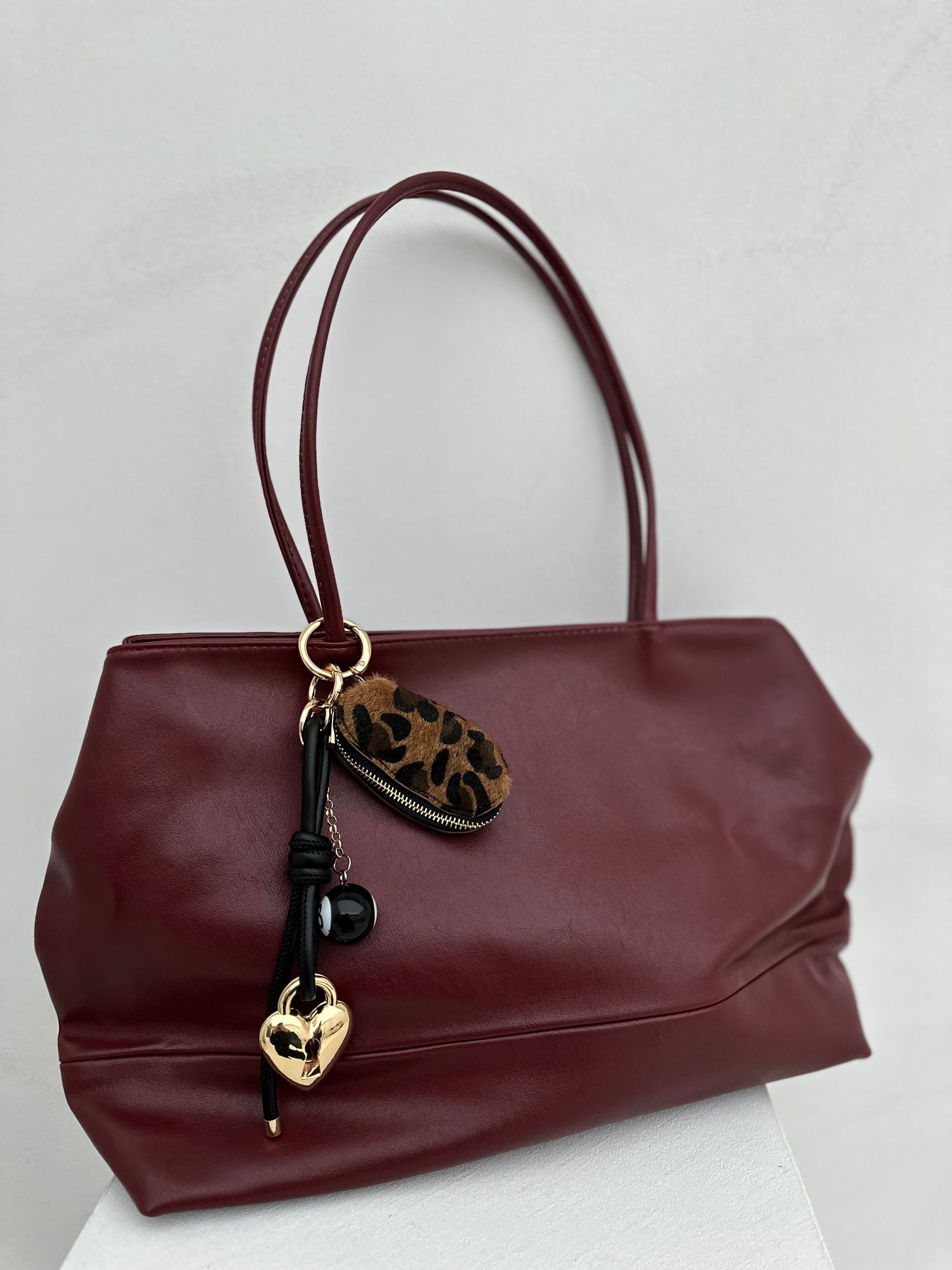 Borsa ‘NIVES’ +POCHETTE INTERNA’ Bordeaux