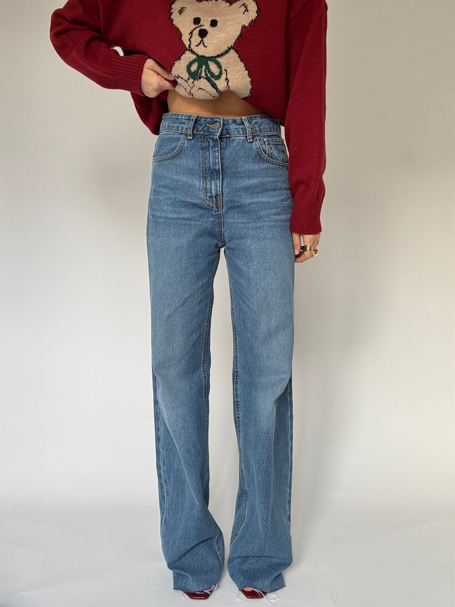 Jeans ‘TAGLIO VIVO 3&33’Denim Chiaro