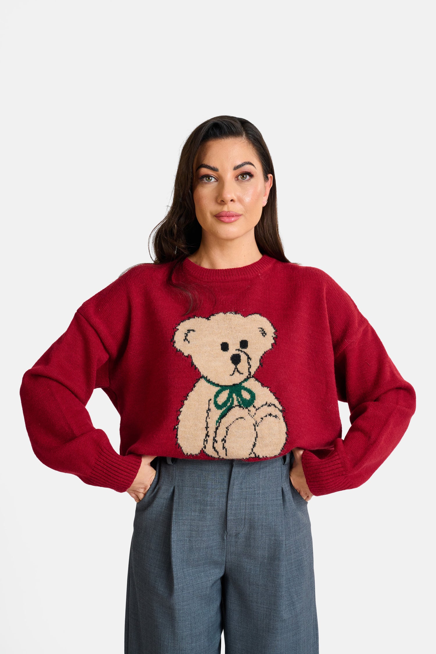 Maglione ‘TEDDY’ 3&33 Rosso