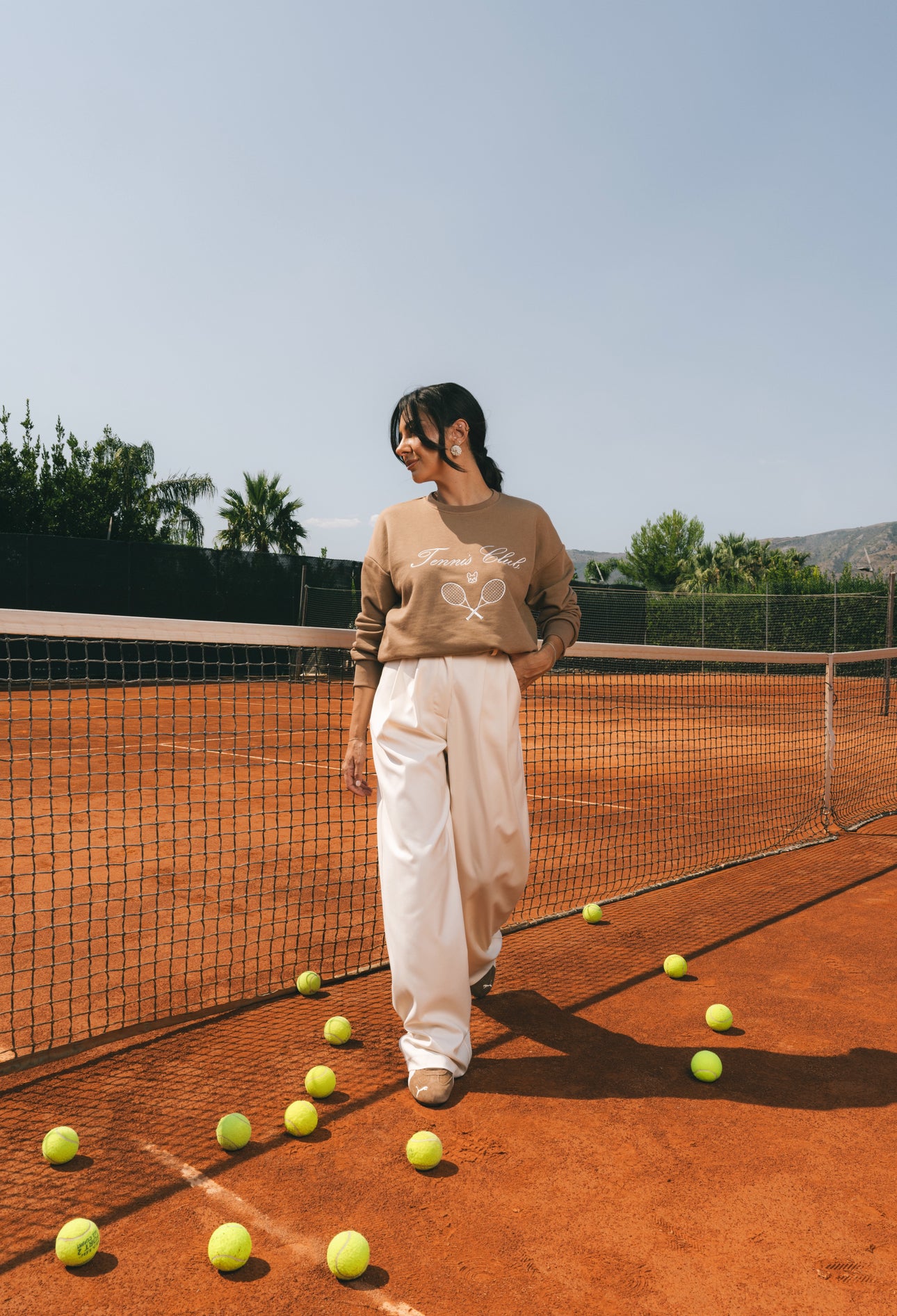 Felpa ‘TENNIS CLUB’ 3&33 Camel