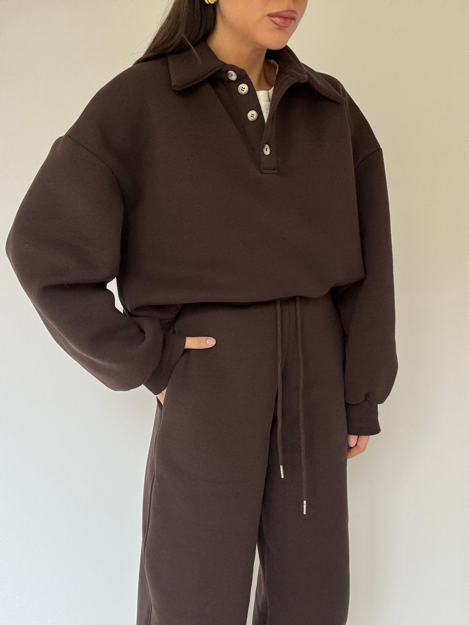 Felpa/Polo ‘PILE INTERNO’ Cacao