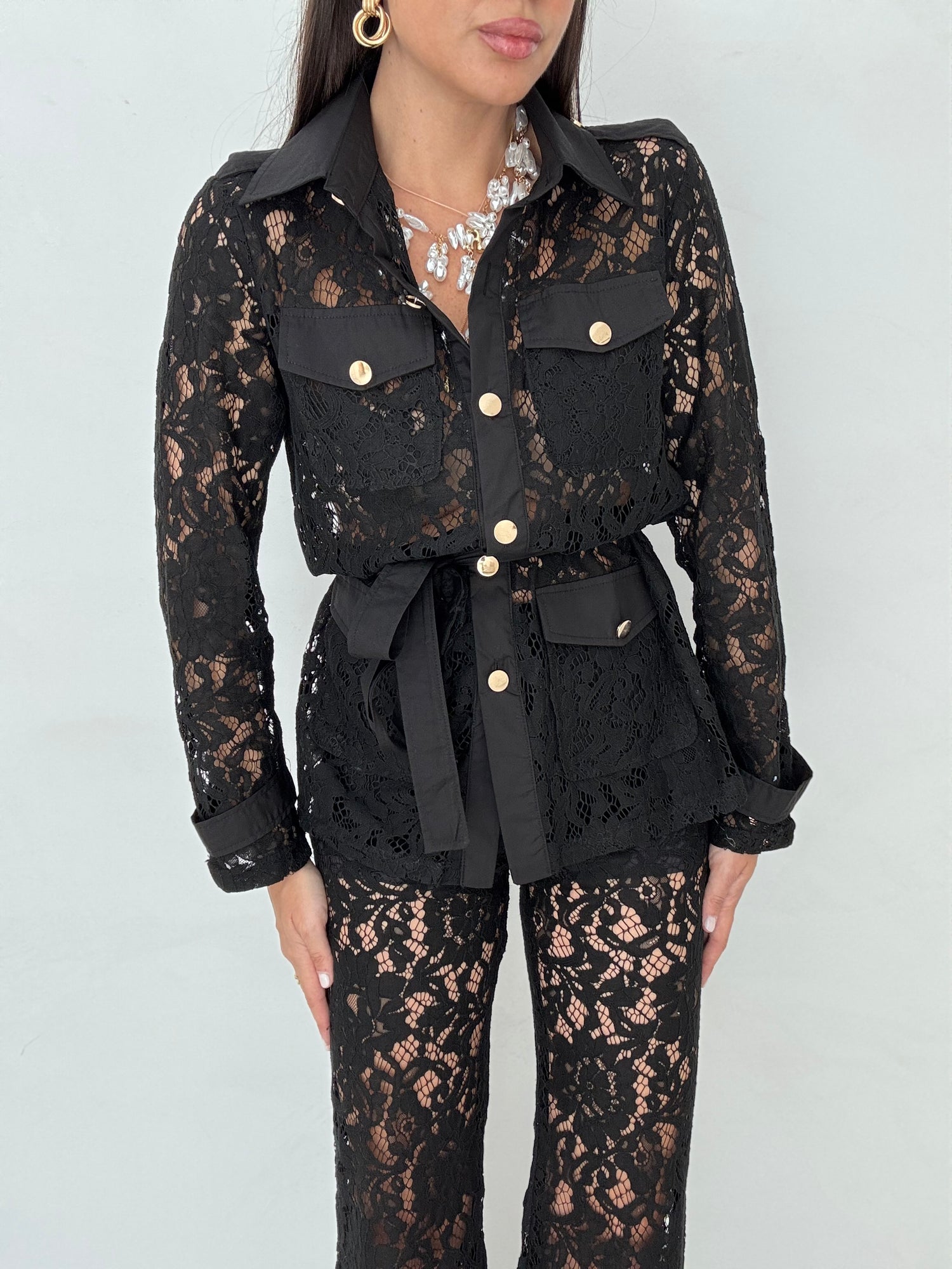 Coordinato ‘PIZZO BEST SELLER’ Nero