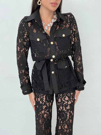 Coordinato ‘PIZZO BEST SELLER’ Nero