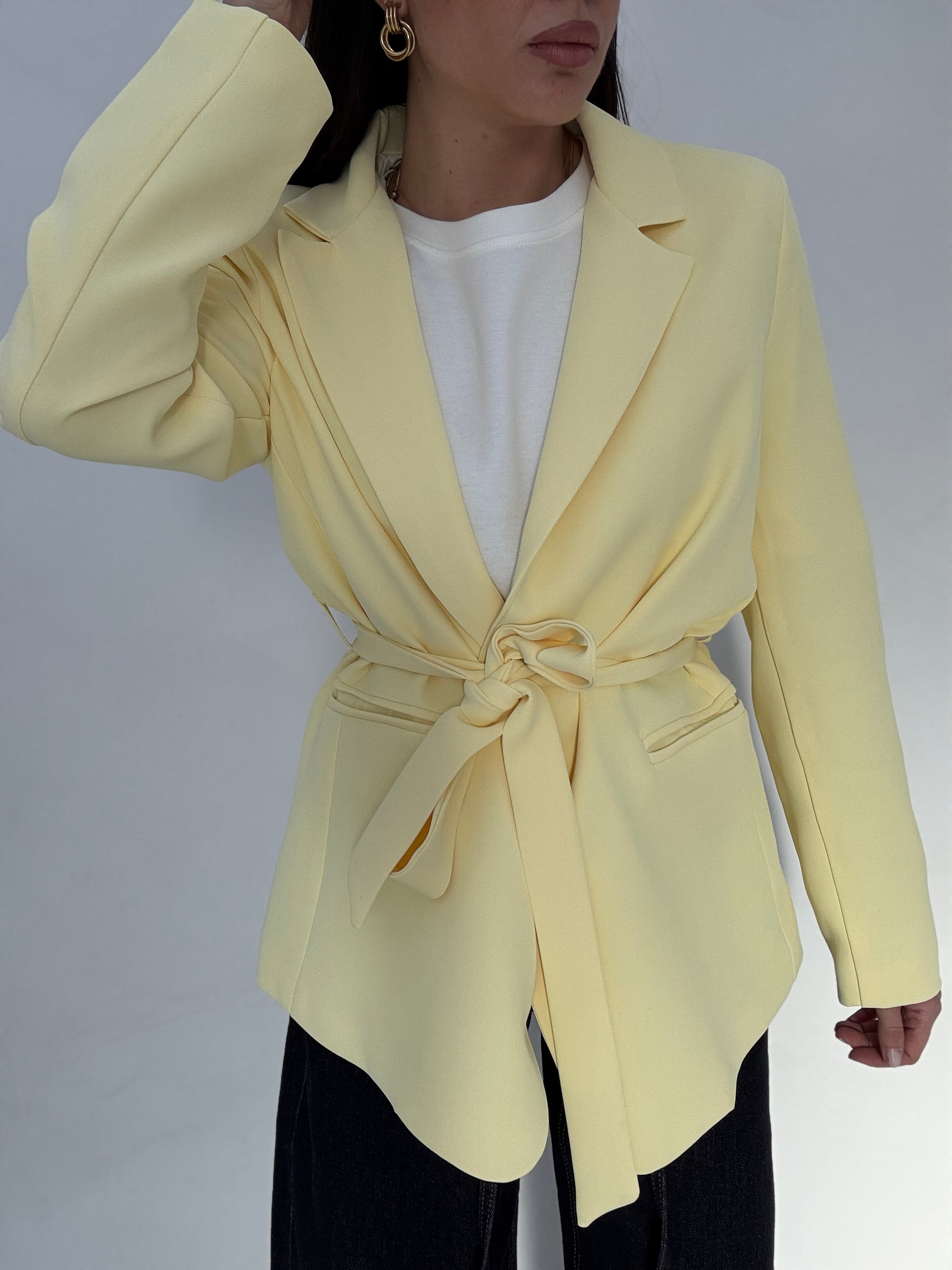 Blazer ‘CINTURA BY LUMINA’ Giallo