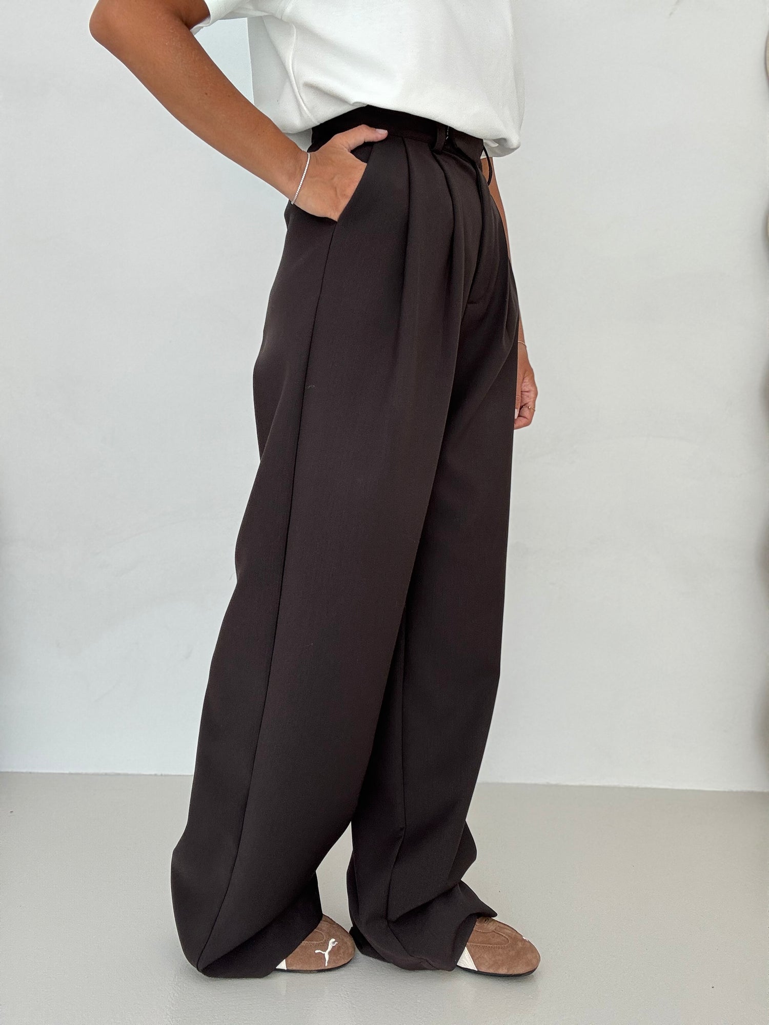 Pantalone Gancetto ‘3&33’ Cacao