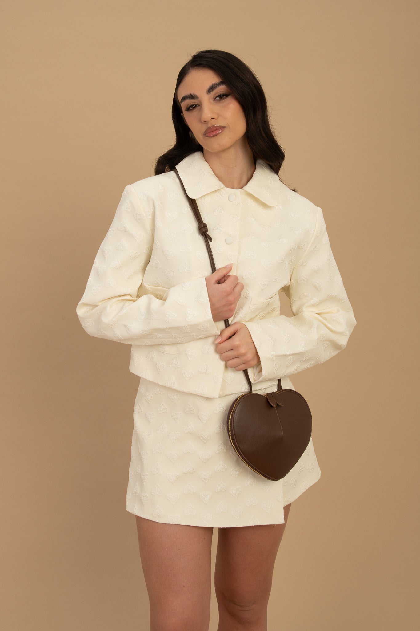 Coordinato ‘CUORI’ Panna