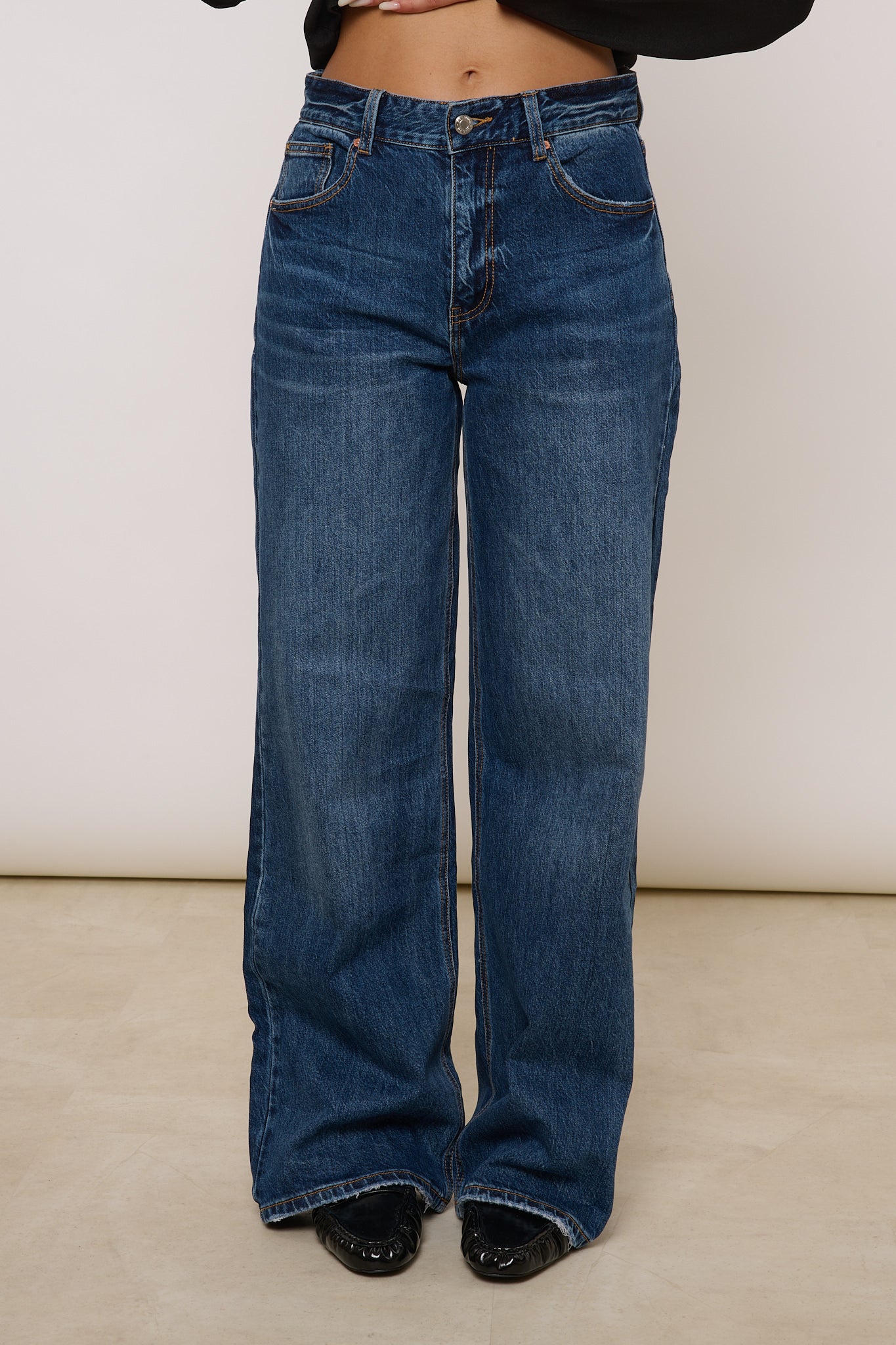 JEANS ‘WIDE LEG’ Denim Scuro