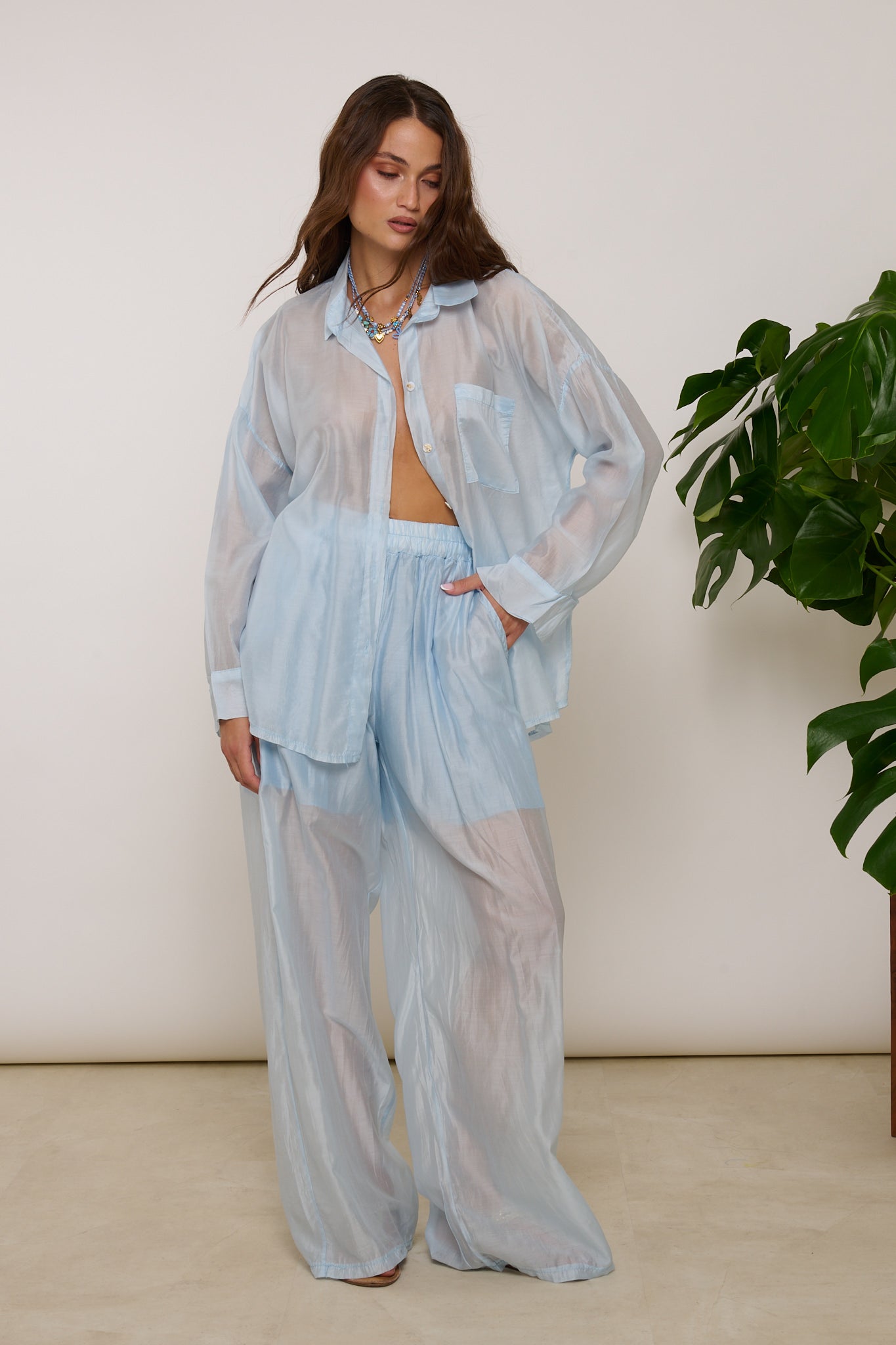 Coordinato ‘CHIFFON’ Azzurro