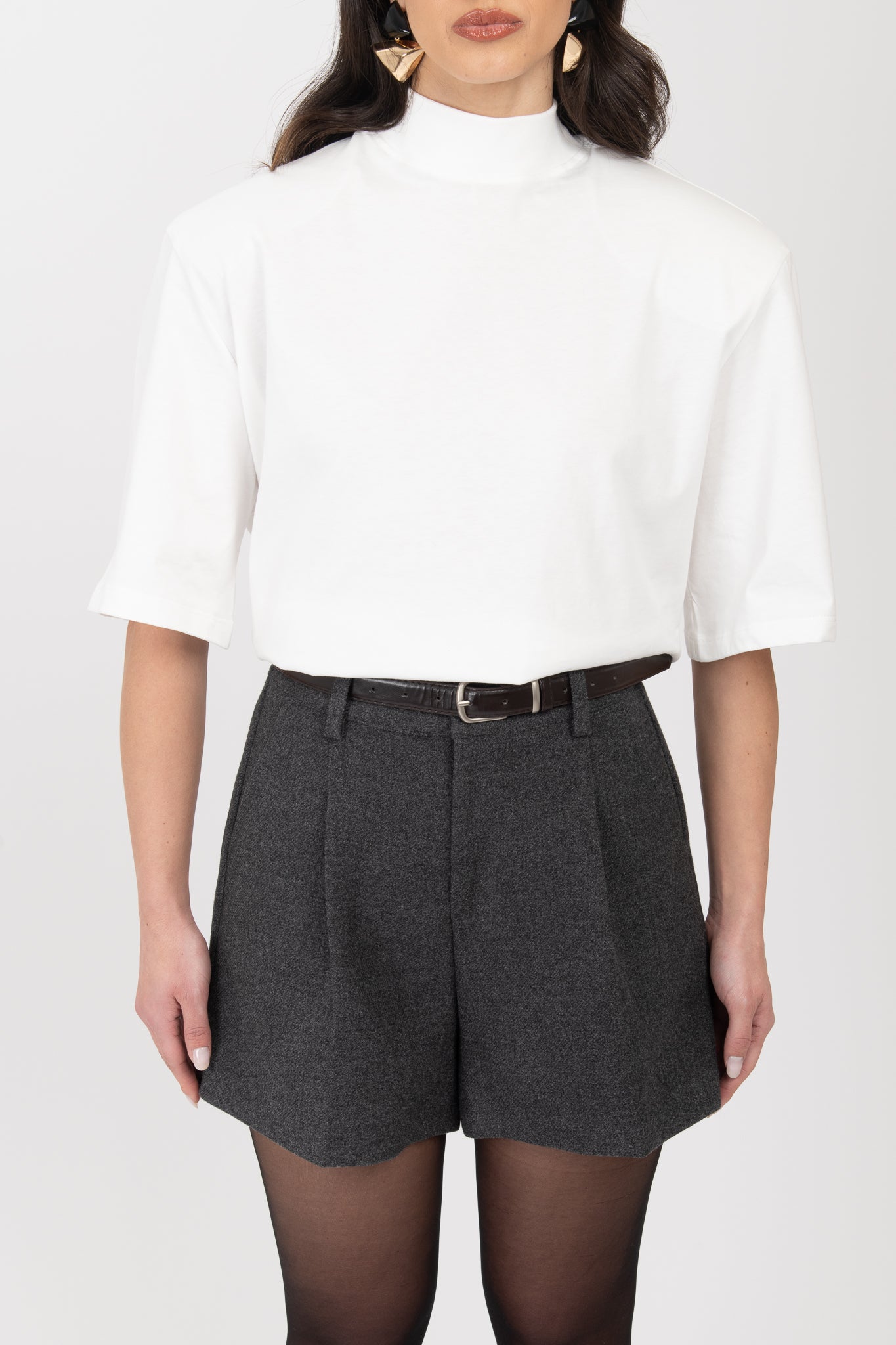 Pantaloncino ‘TESSUTO CAPPOTTO’ Grigio