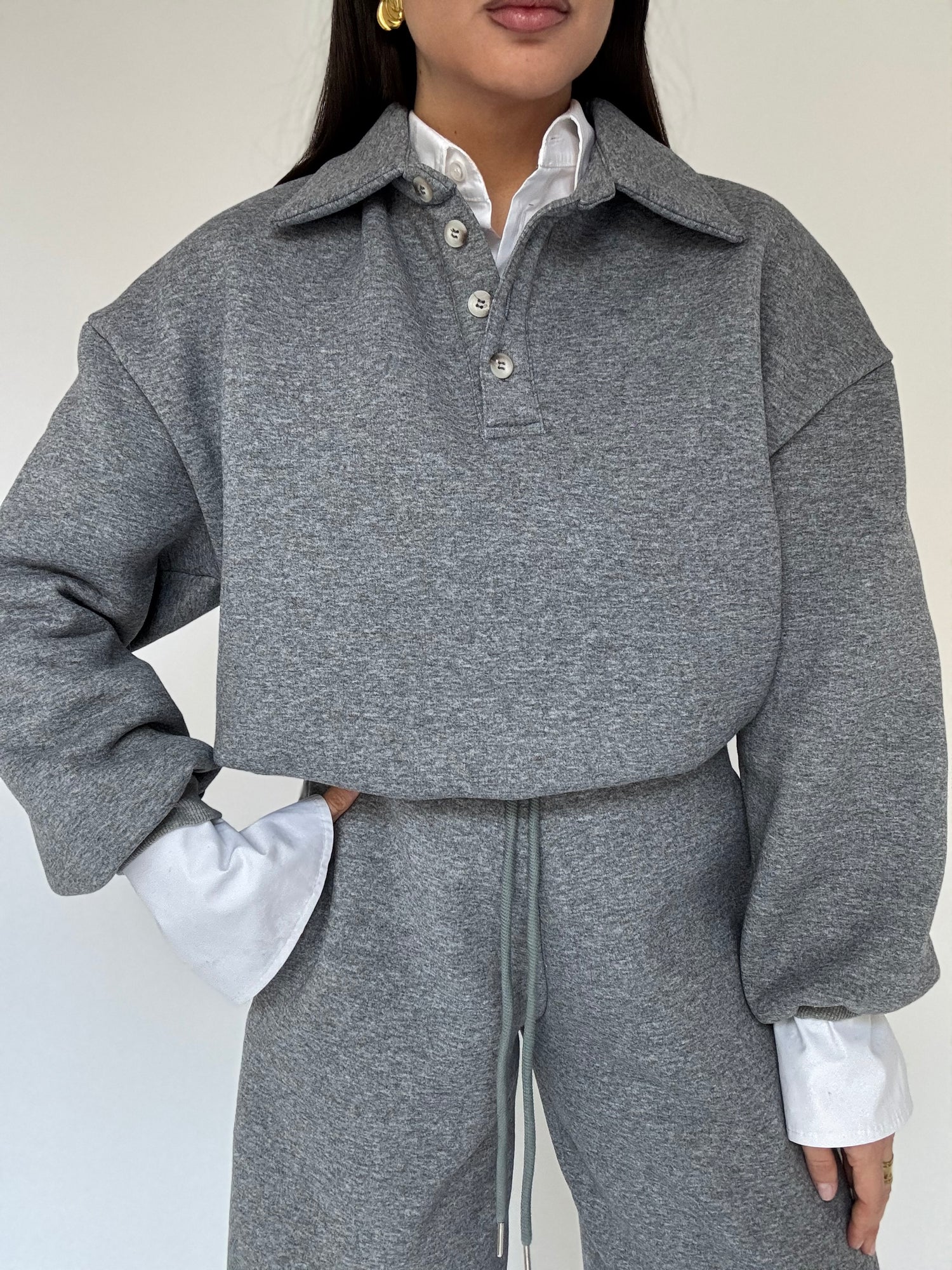 Felpa/Polo ‘PILE INTERNO’ Grigio