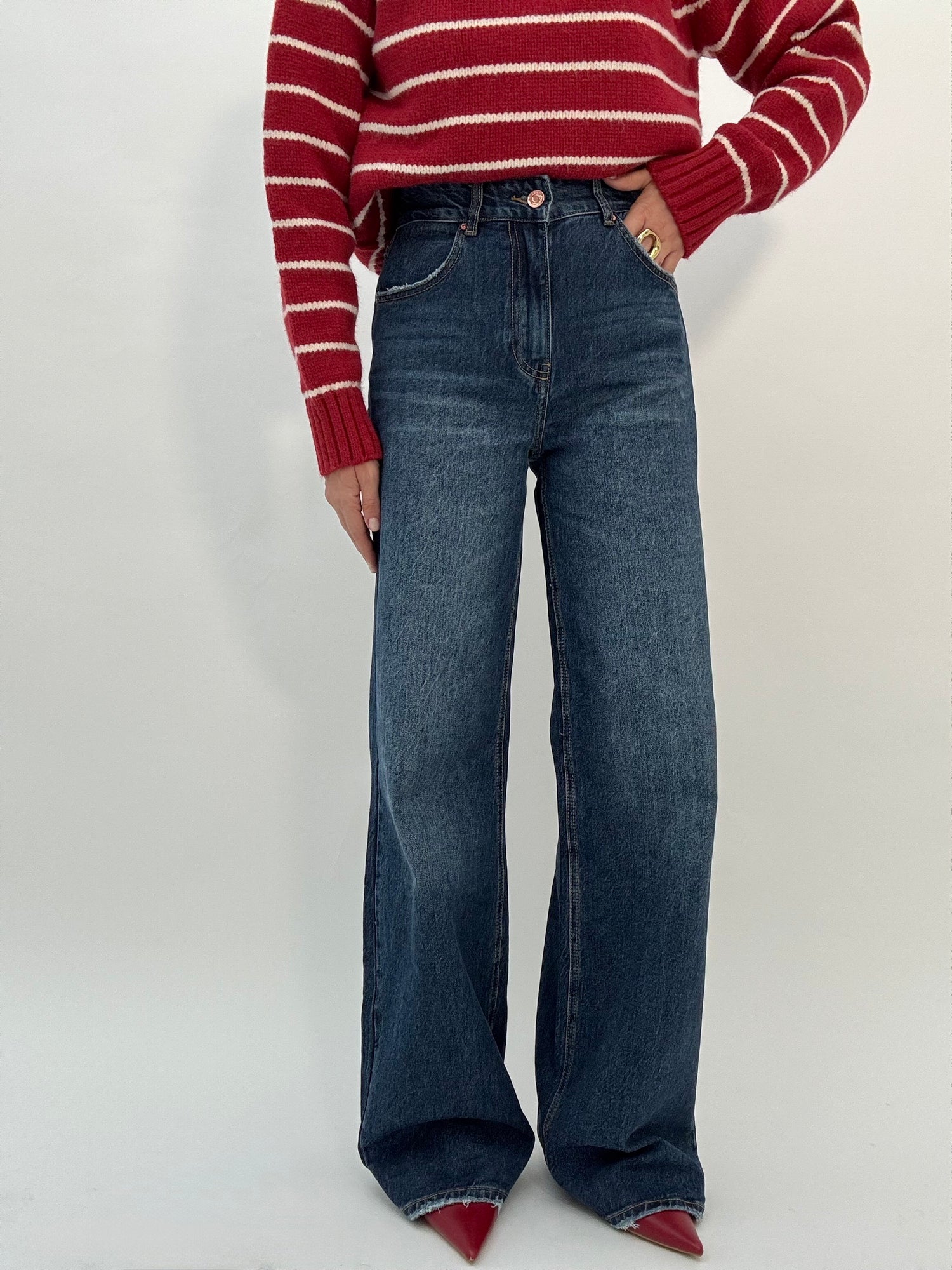 Jeans MISS ‘WIDE LEG’ Denim Scuro