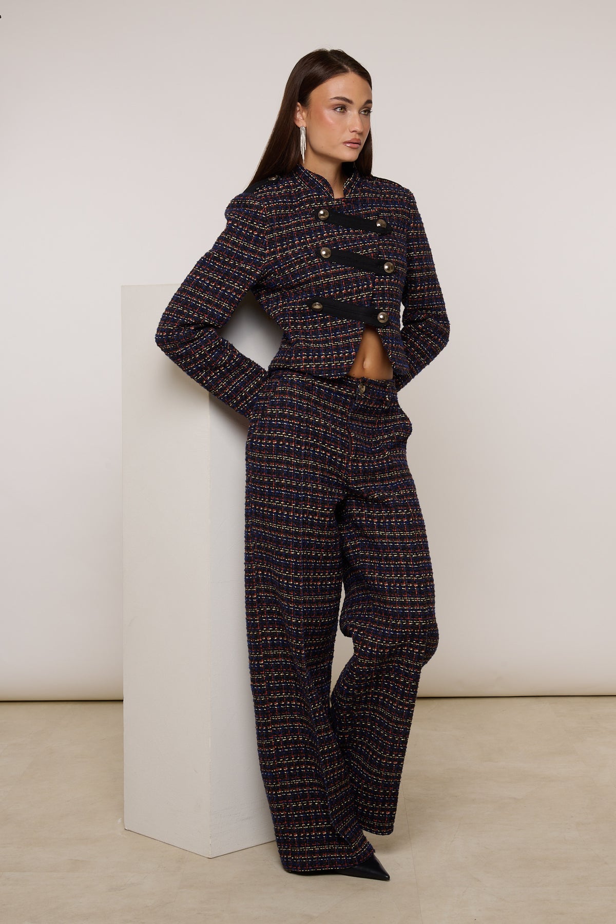 Giacca ‘TWEED’ By Lumina Blu Notte