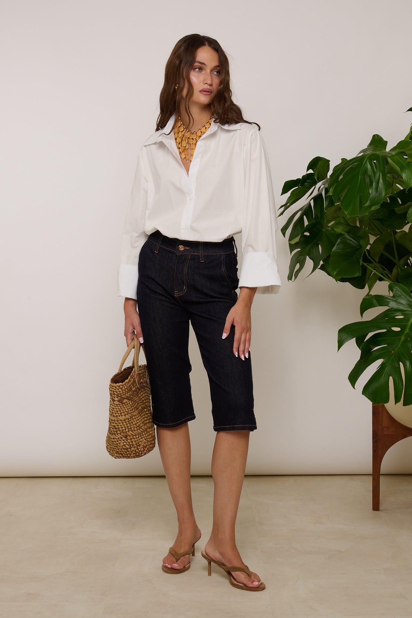 Jeans ‘SKINNY’ Capri Lavaggio Zero