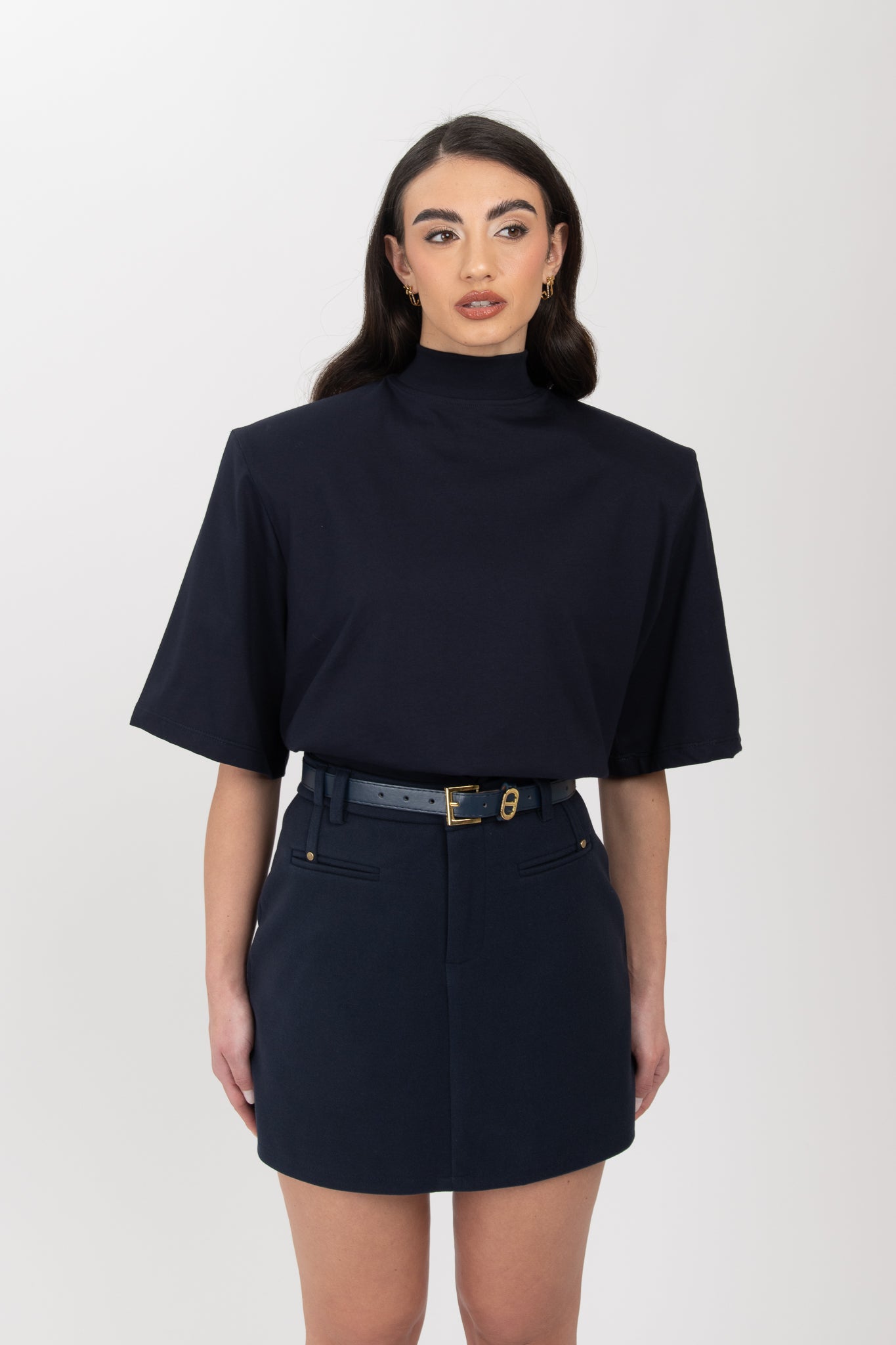 Gonna/Pantaloncino ‘IN PANNO CON CINTURA’ Blu Notte