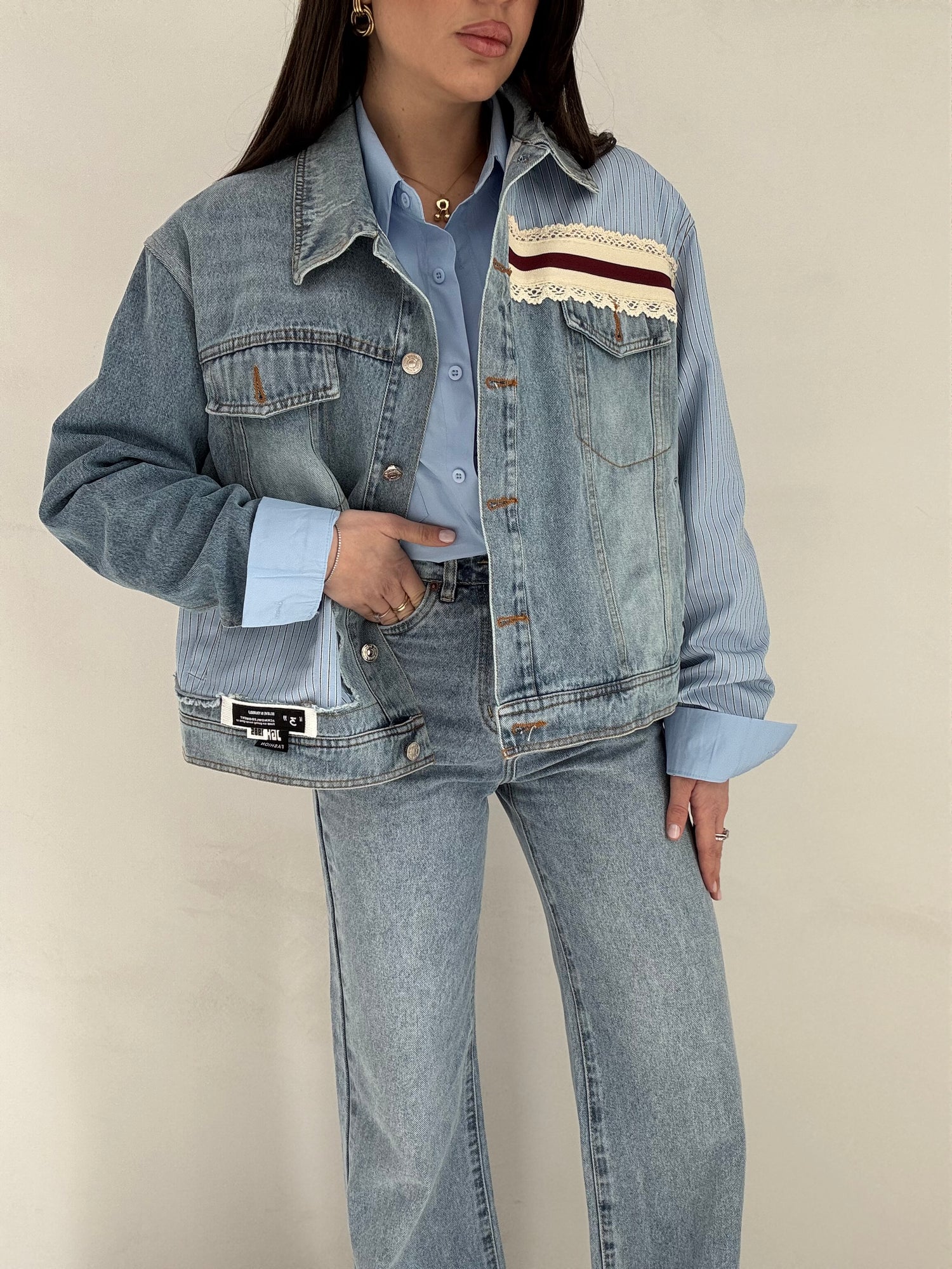 Giacca ‘DOUBLE’ in denim