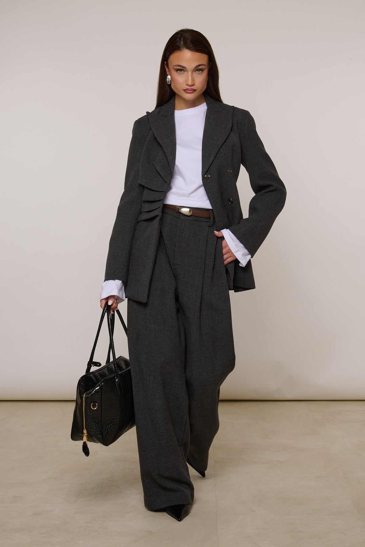Pantalone ‘GANCETTO+CINTURA’ By Lumina Grigio