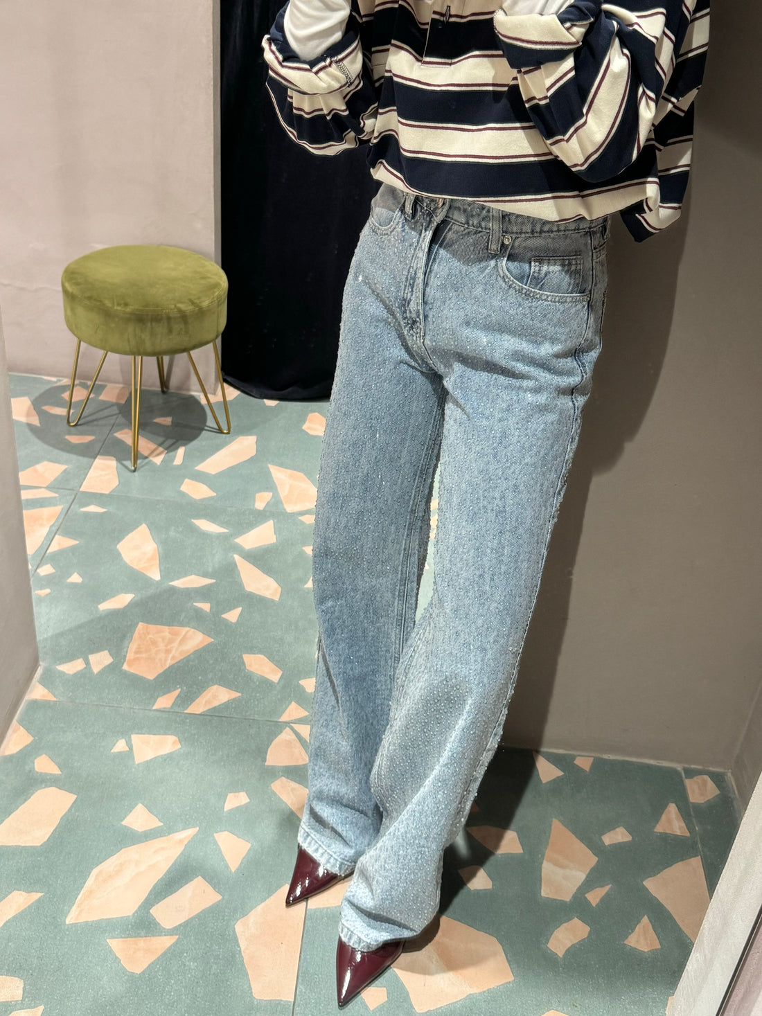 Jeans ‘BUBBLES’ Denim Chiaro