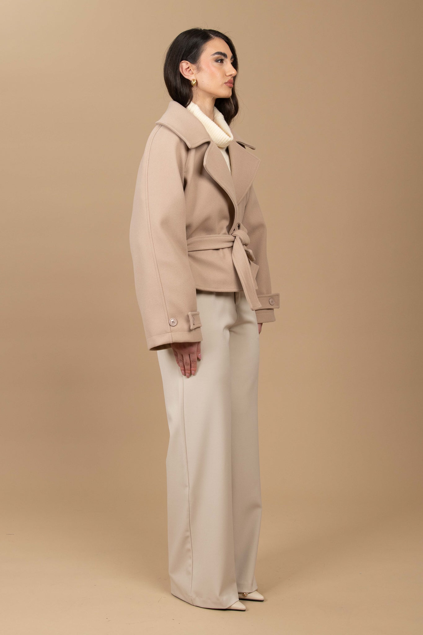 Cappotto ‘CORTO 3&33’ Beige