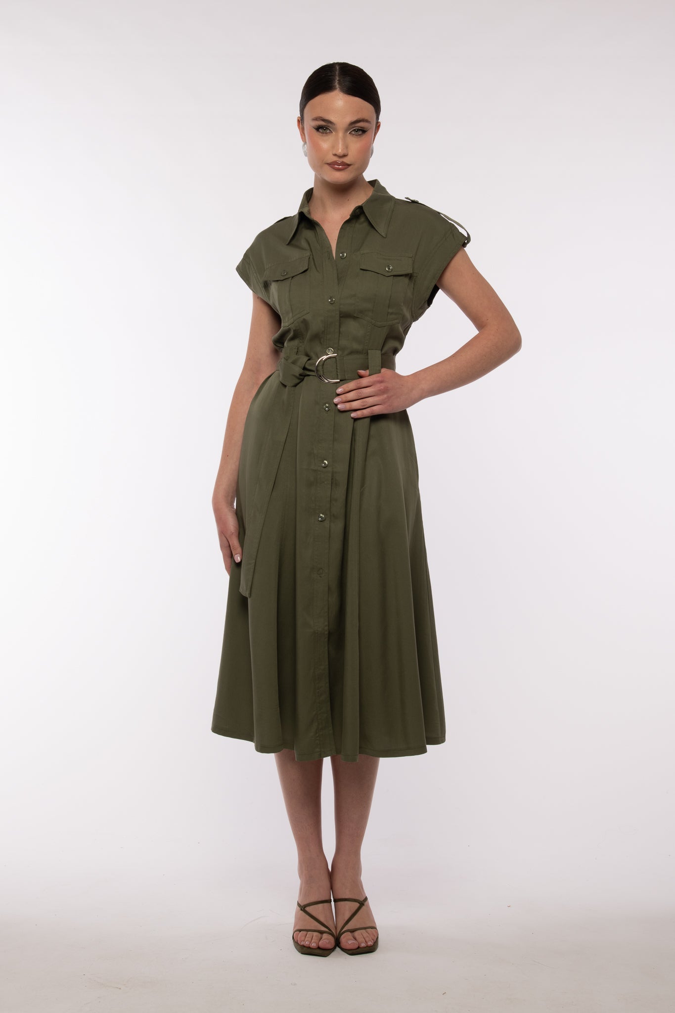 Abito ‘CON CINTURA’ Verde Militare